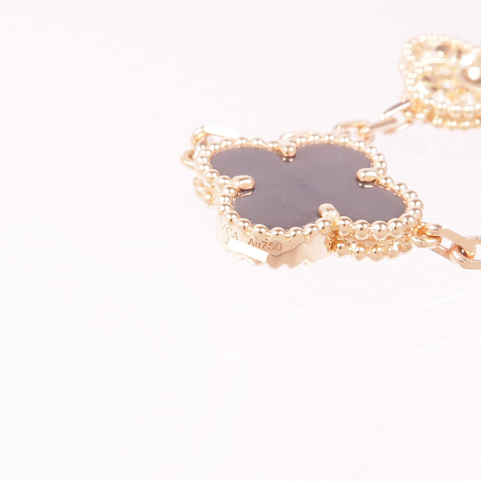 Van Cleef & Arpels 18K玫瑰金Vintage Alhambra Bracelet珍珠母貝/鑽石手鏈