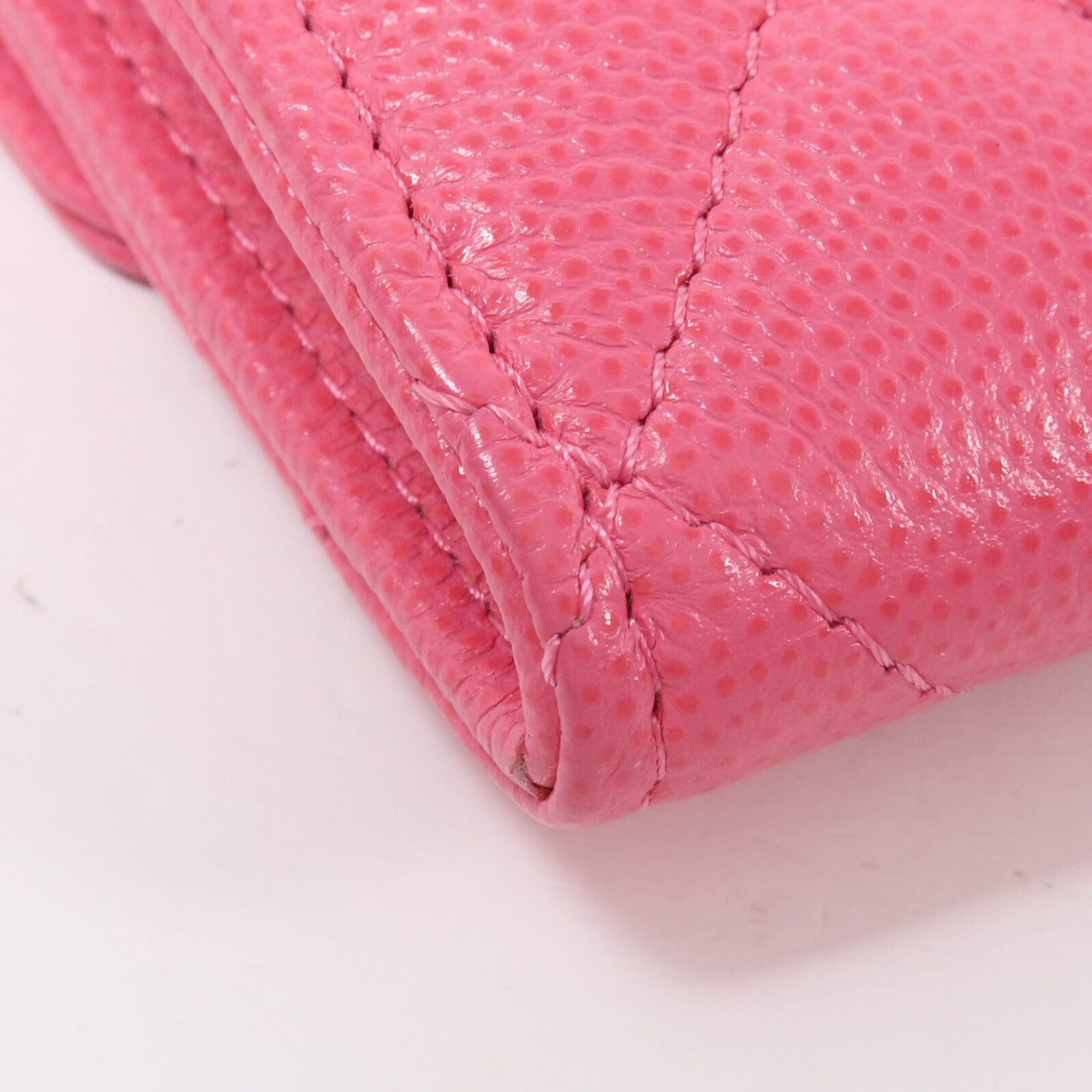 CHANEL 牛皮皮革Quiled Flap Card Holder On Chain鏈帶肩背袋