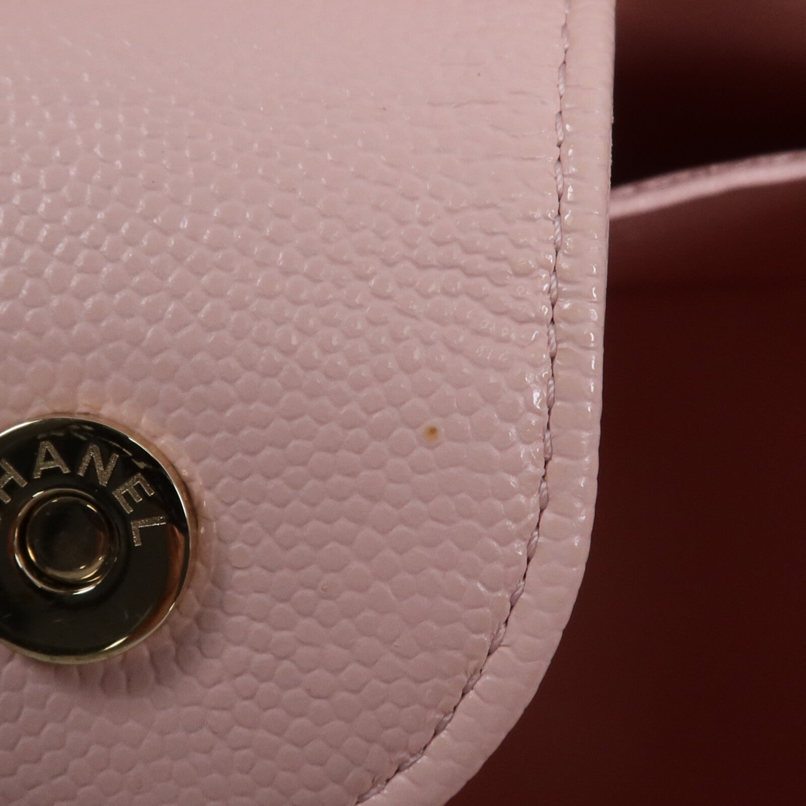 CHANEL 牛皮皮革Shoulder Bag金扣鏈帶肩背袋