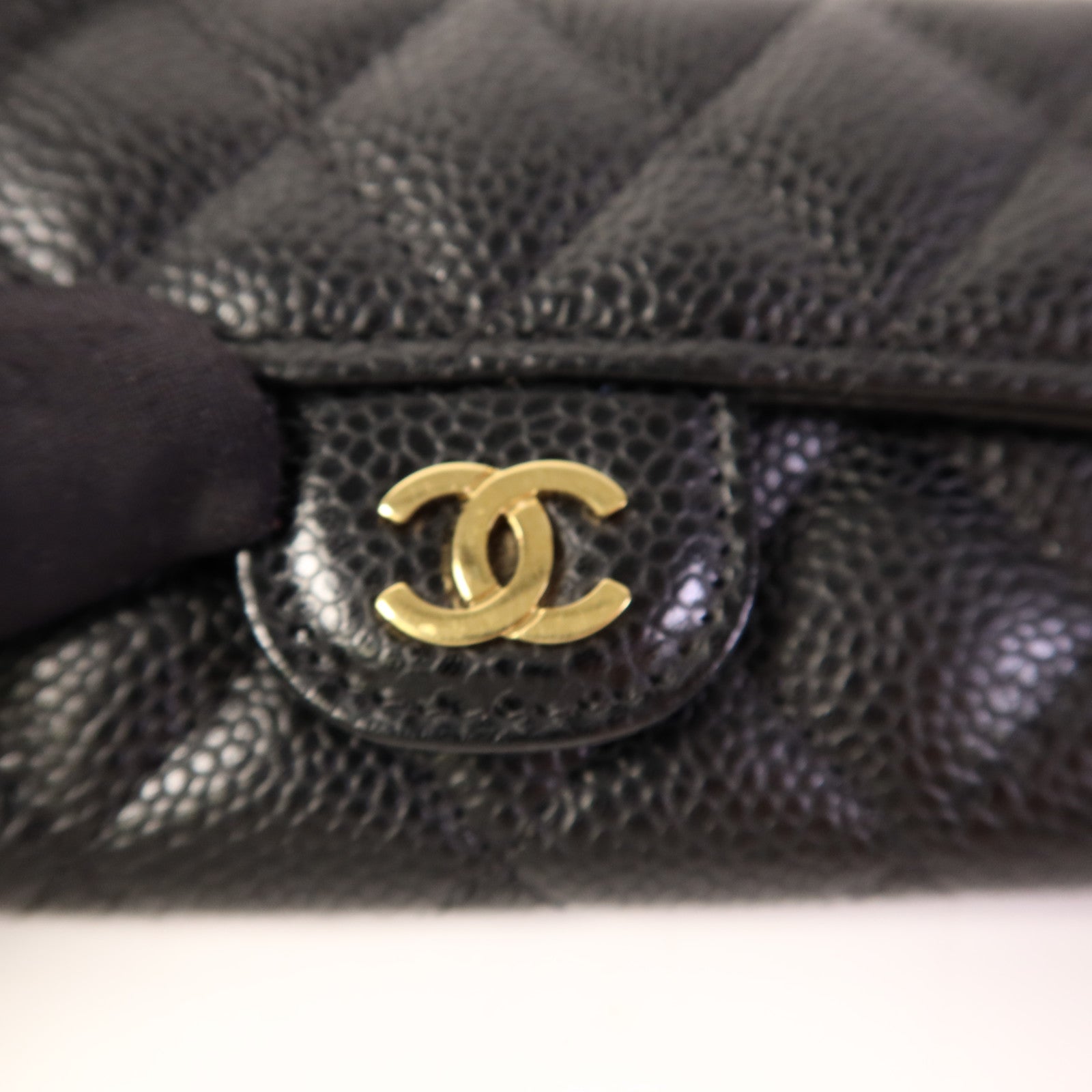 CHANEL 牛皮皮革Card Case金扣卡片套