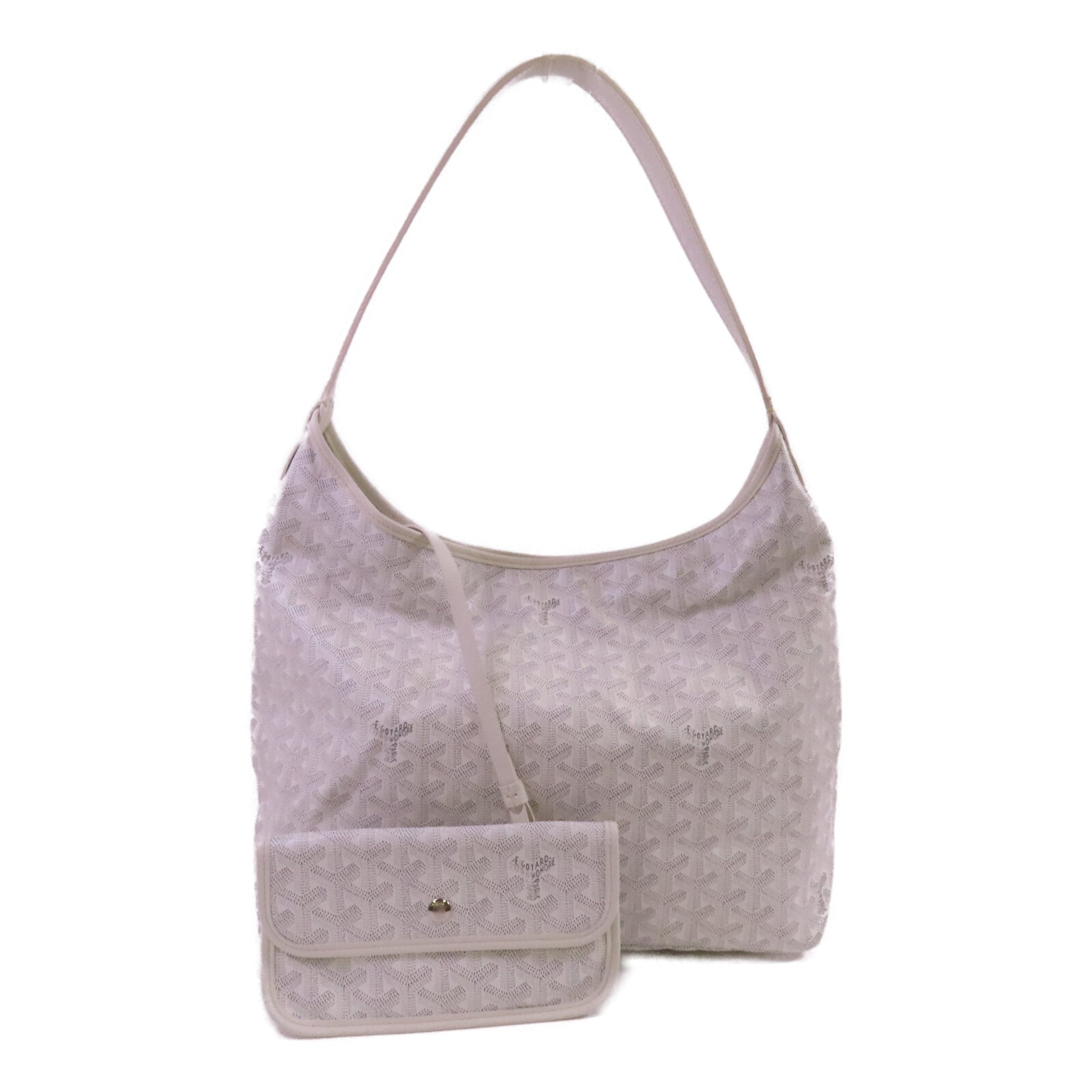 GOYARD 塗層帆布Boheme Hobo銀扣肩背袋