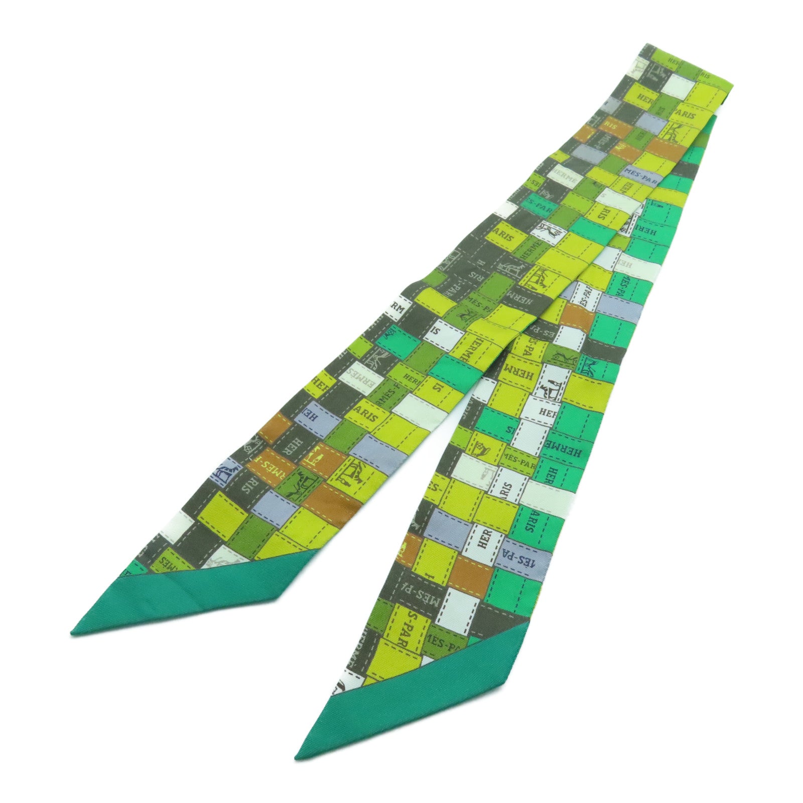 HERMES 絲質Twilly絲巾