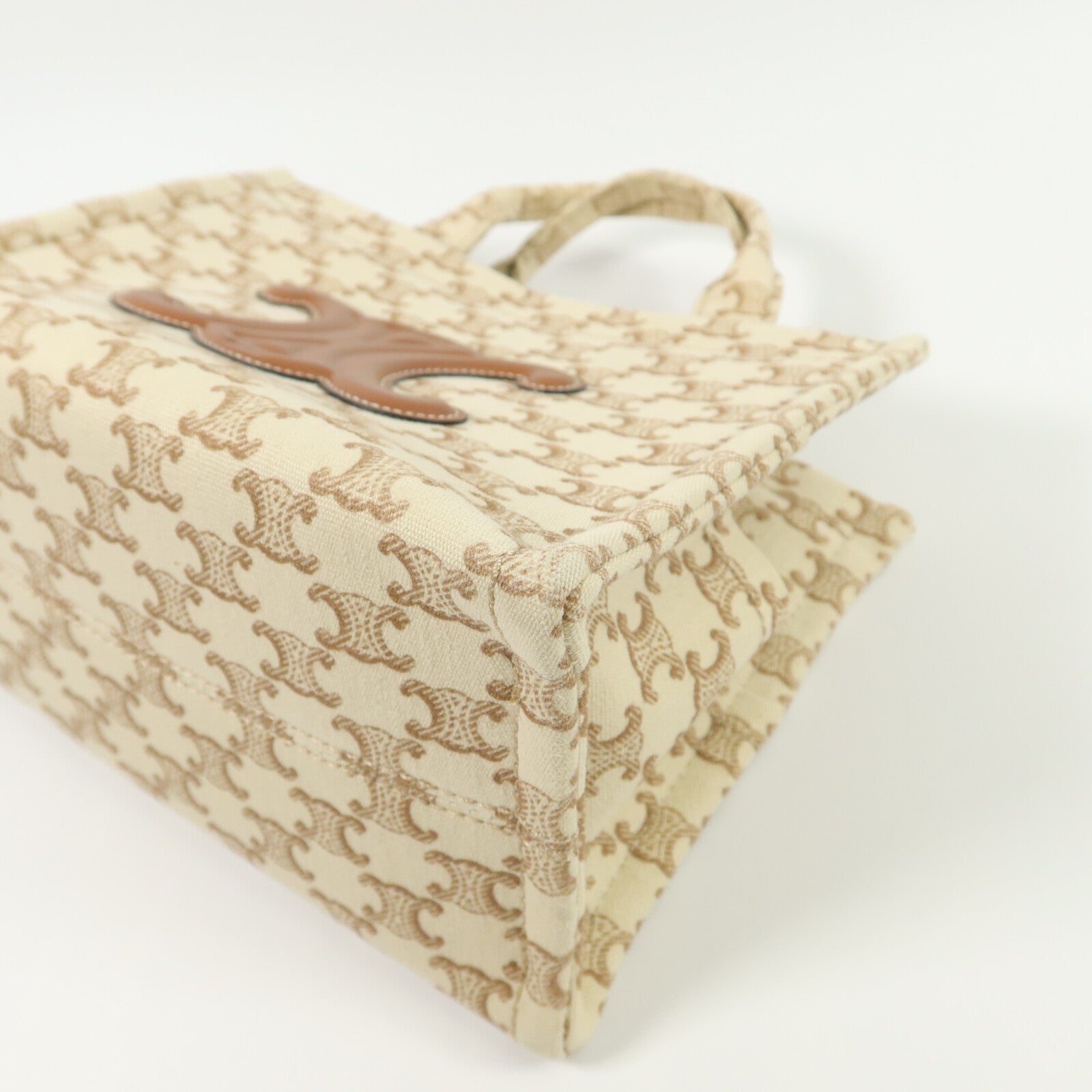 CELINE 帆布Small Cabas Thais手挽肩背兩用袋