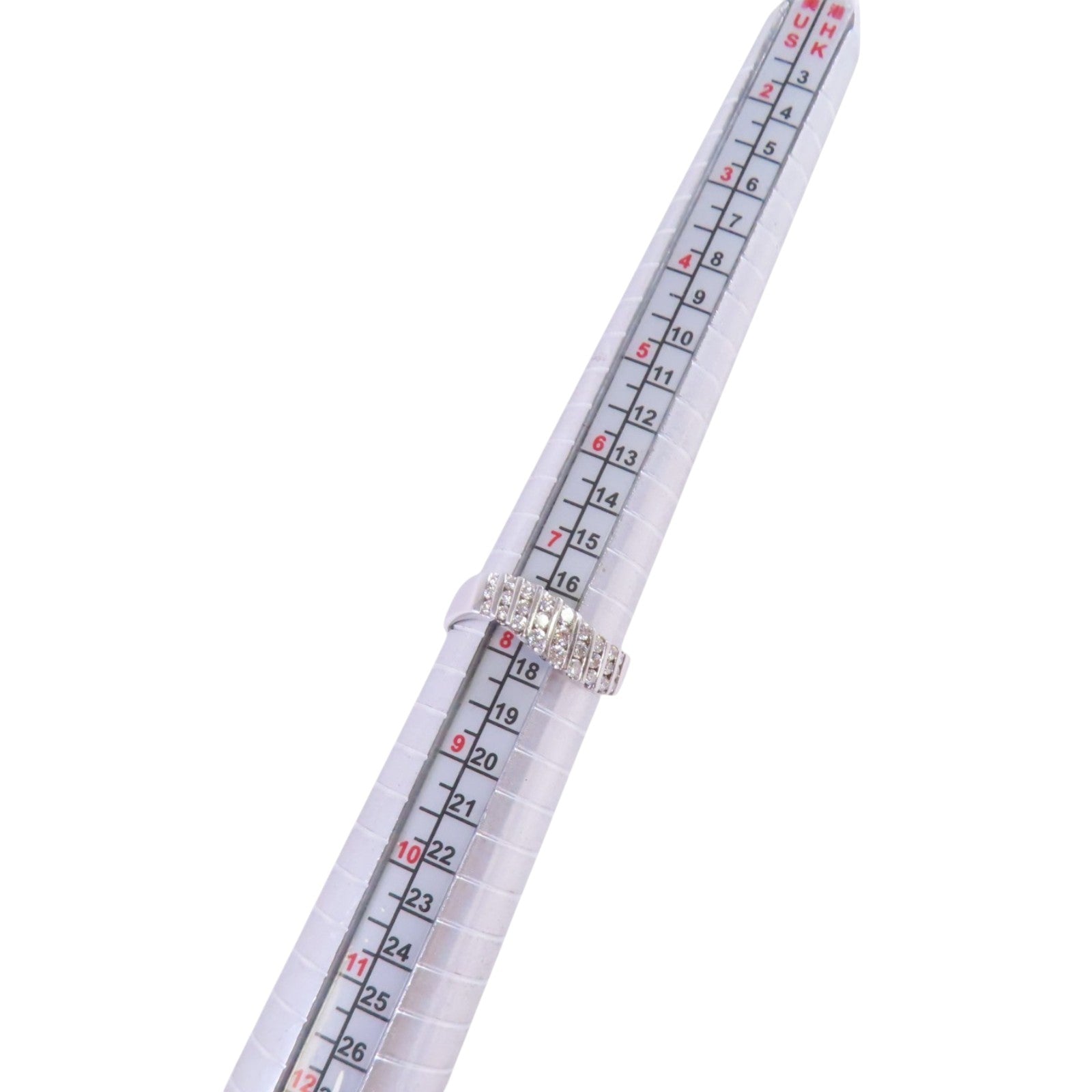 JEWELRY 18K白金/鑽石Diamond Ring戒指US#7.75