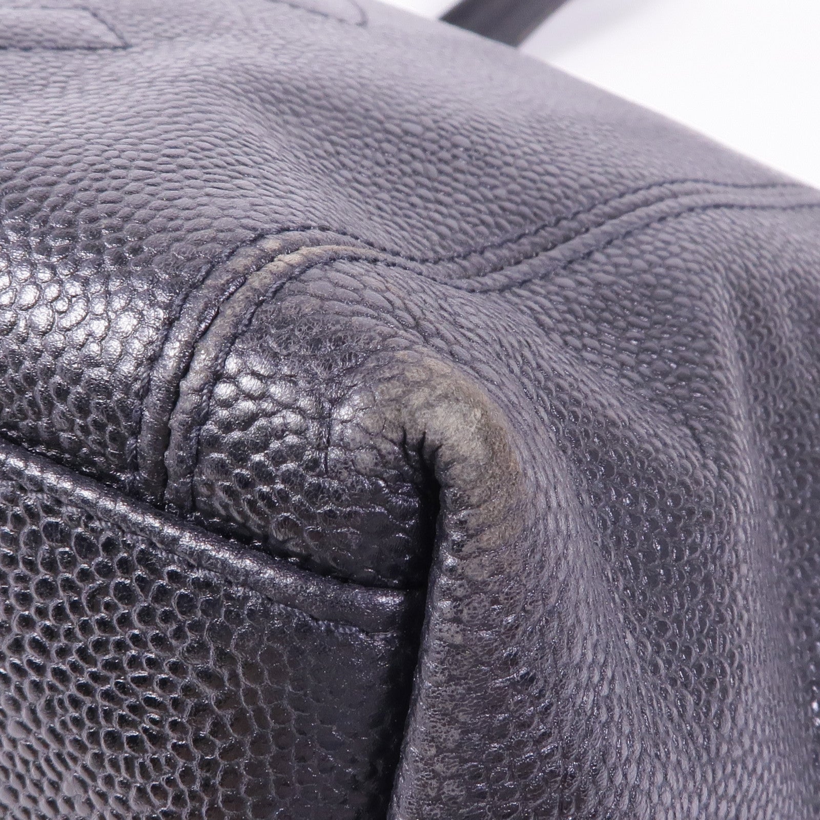 CHANEL 牛皮皮革Shoulder Tote金扣肩背袋/手挽袋