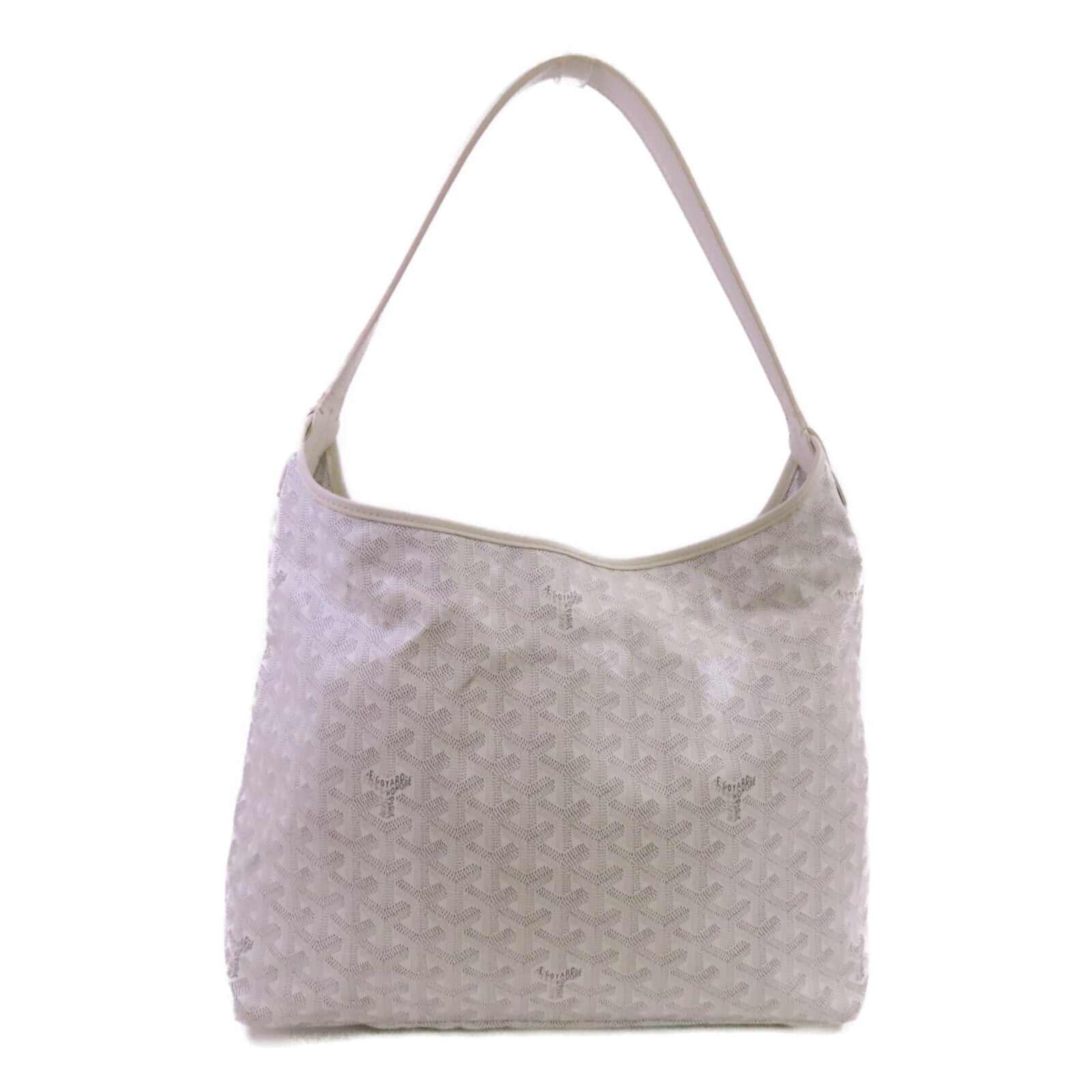 GOYARD 塗層帆布Boheme Hobo銀扣肩背袋
