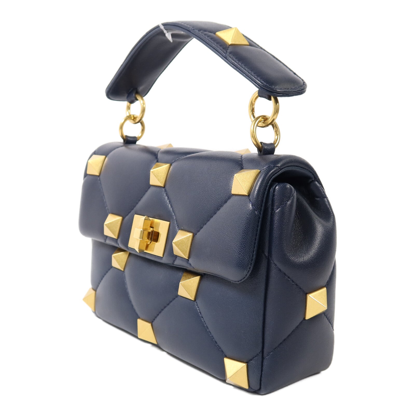 Valentino 牛皮皮革Syud Flap金扣鏈帶手挽肩背兩用袋