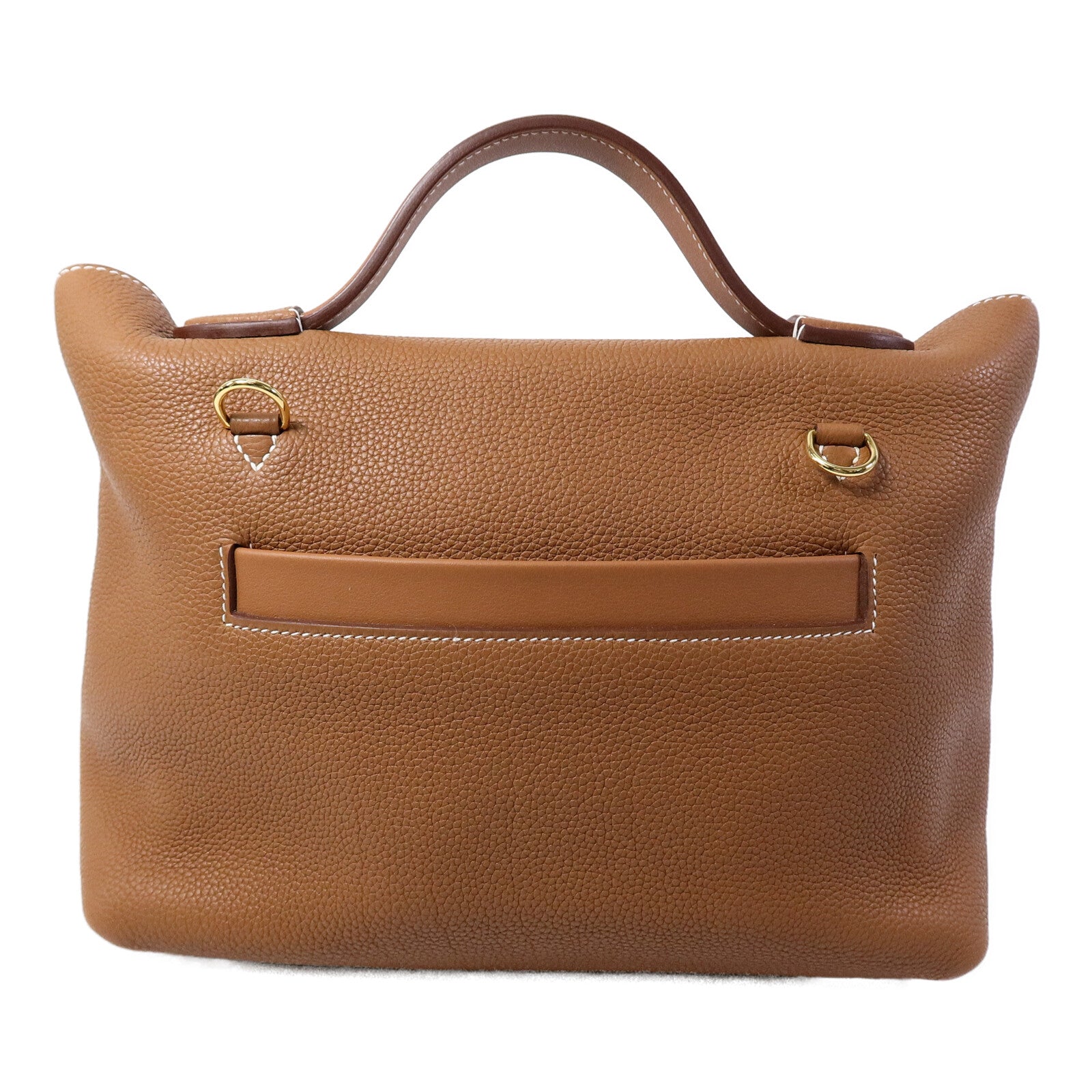HERMES Clemence皮革24/24 29cm手挽肩背兩用袋Gold