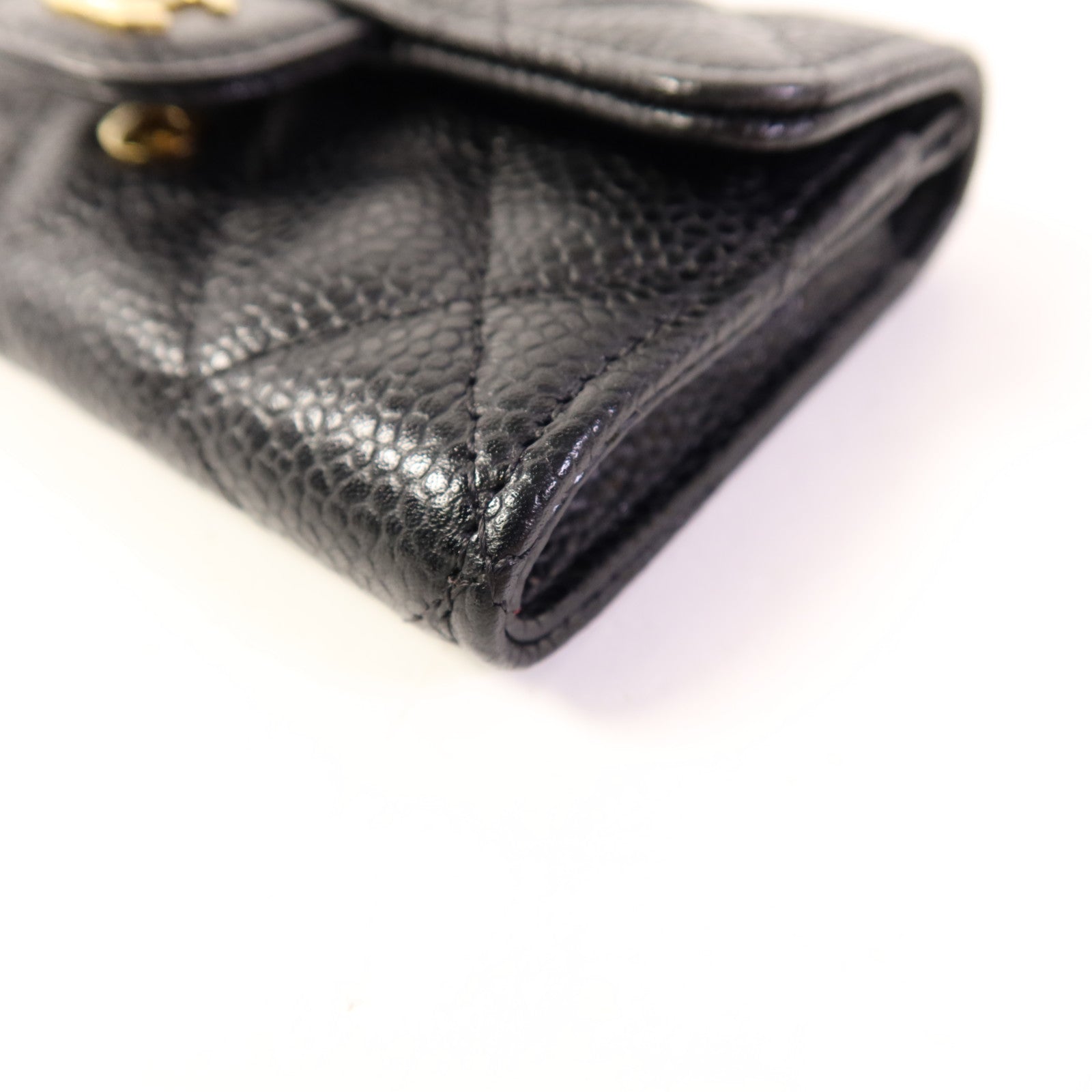 CHANEL 牛皮皮革Card Case金扣卡片套