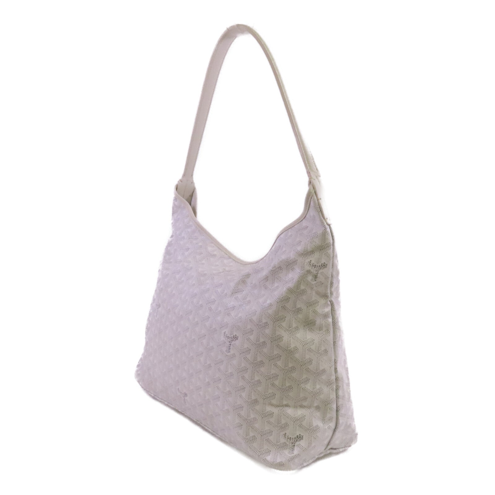 GOYARD 塗層帆布Boheme Hobo銀扣肩背袋