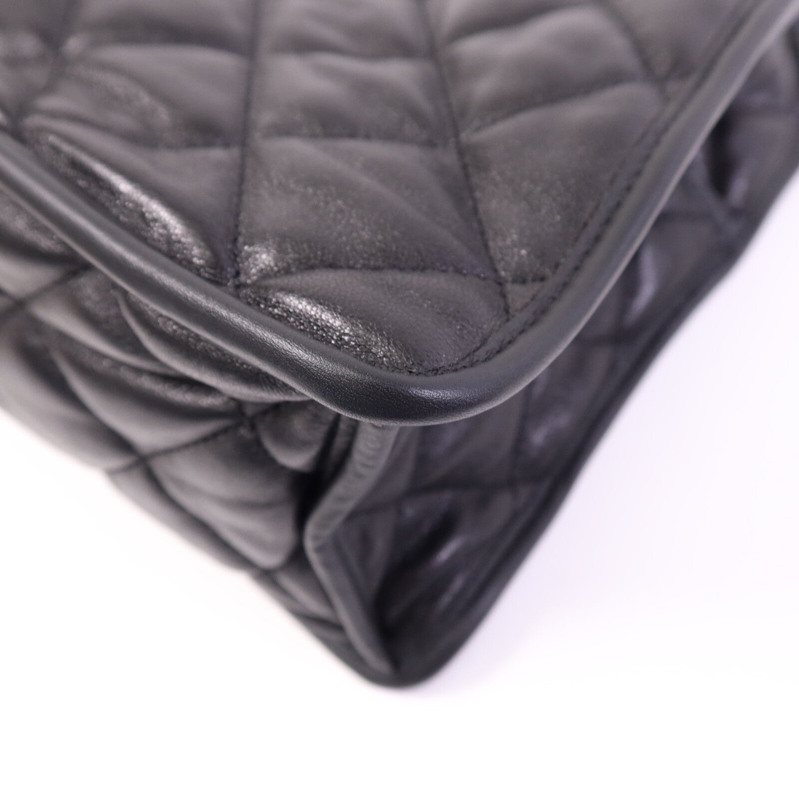 CHANEL 羊皮皮革Tote Bag金扣手挽袋