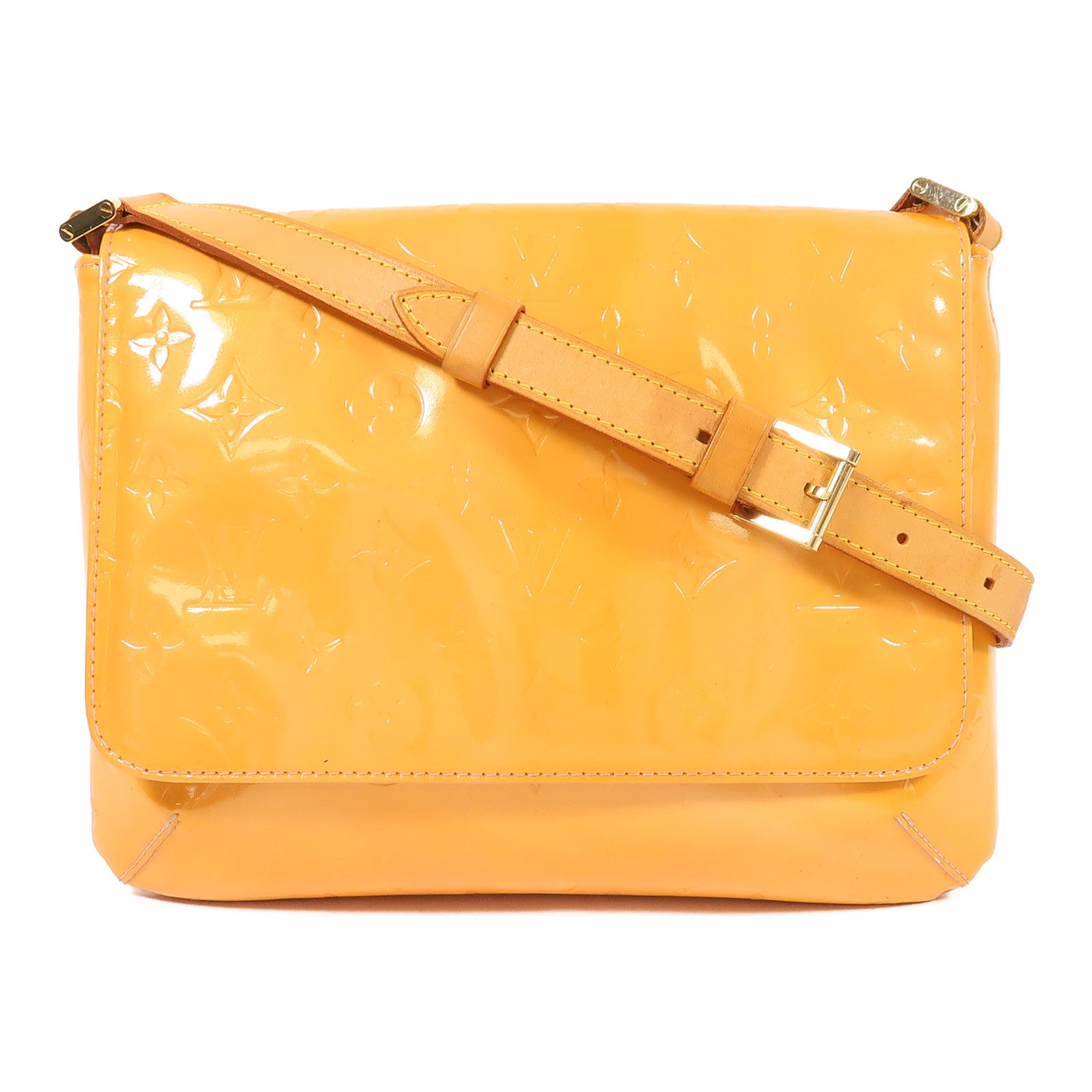 LOUIS VUITTON LV GHW Thompson Street Shoulder Bag M91124 Monogram Vernis Yellow