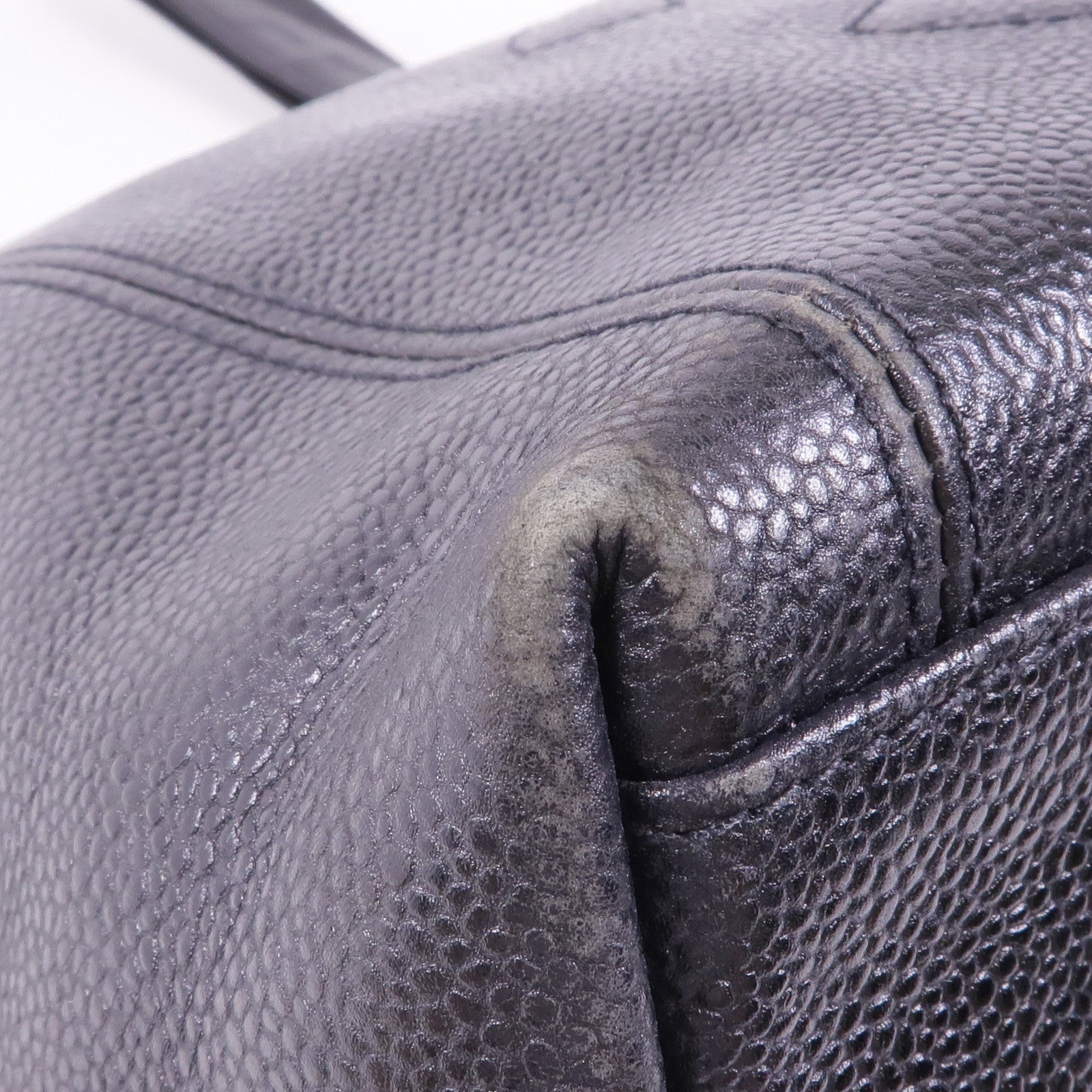 CHANEL 牛皮皮革Shoulder Tote金扣肩背袋/手挽袋