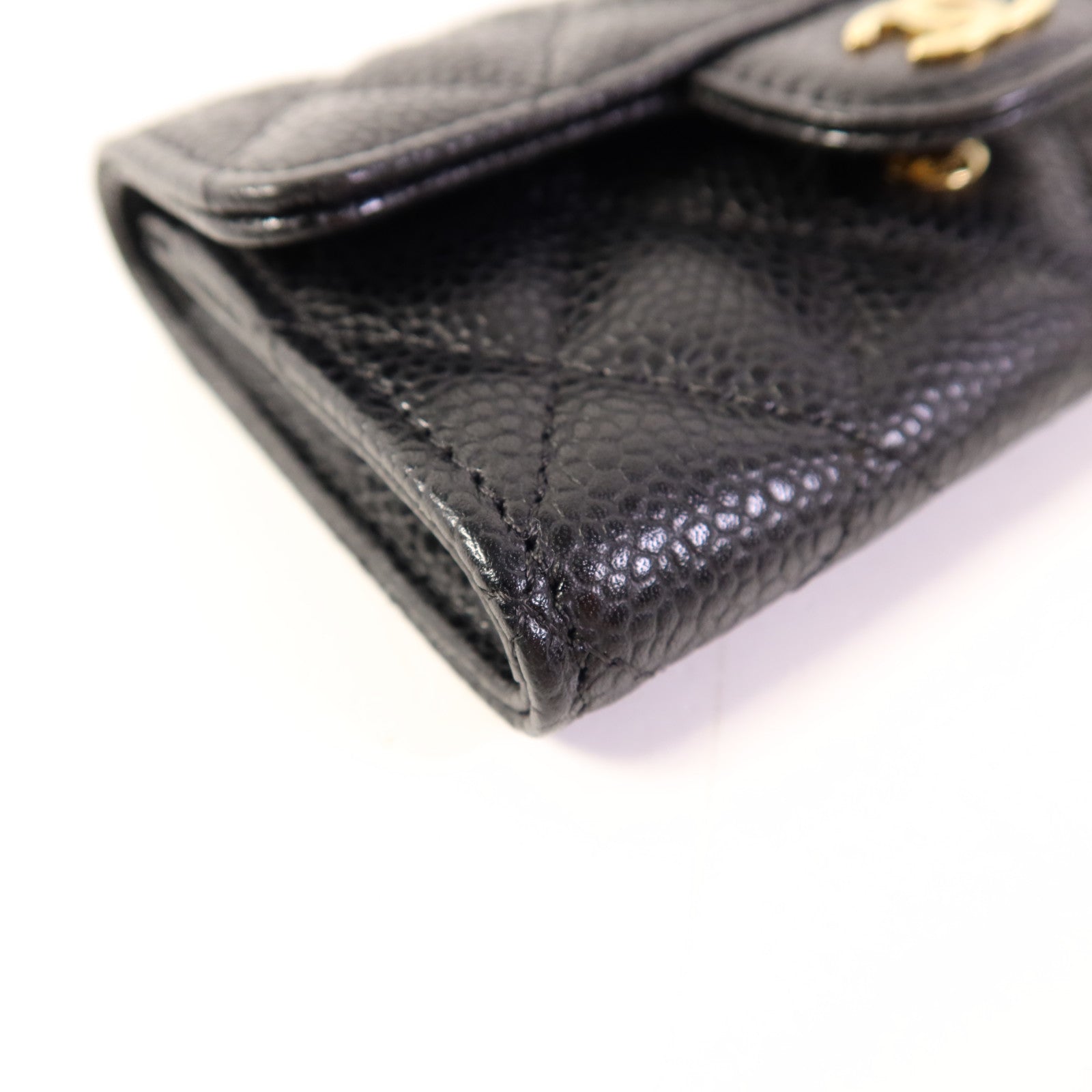 CHANEL 牛皮皮革Card Case金扣卡片套