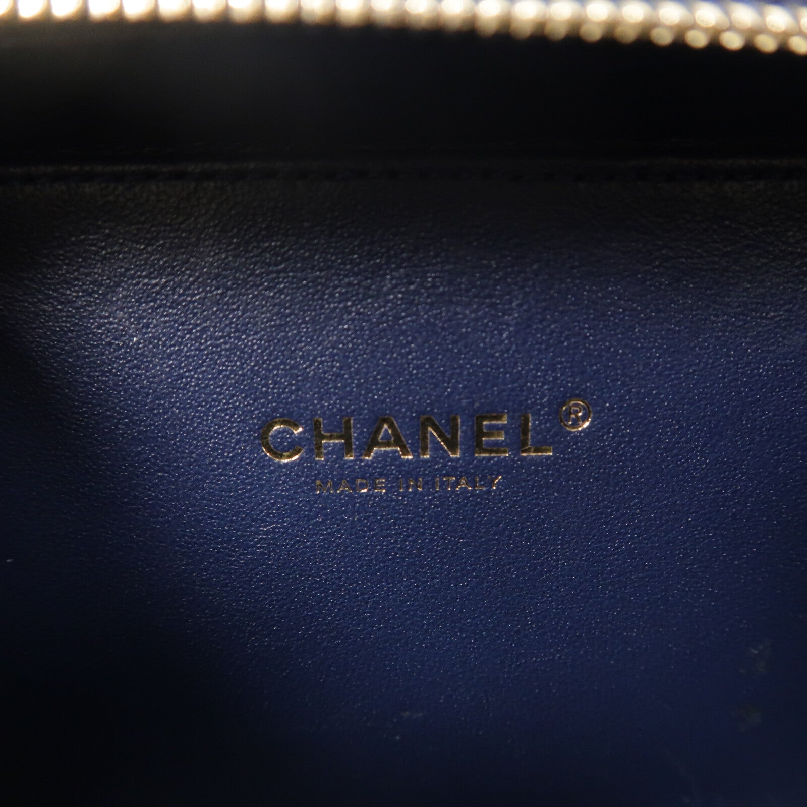 CHANEL 牛皮皮革Vanity Case鏈帶手挽肩背兩用袋