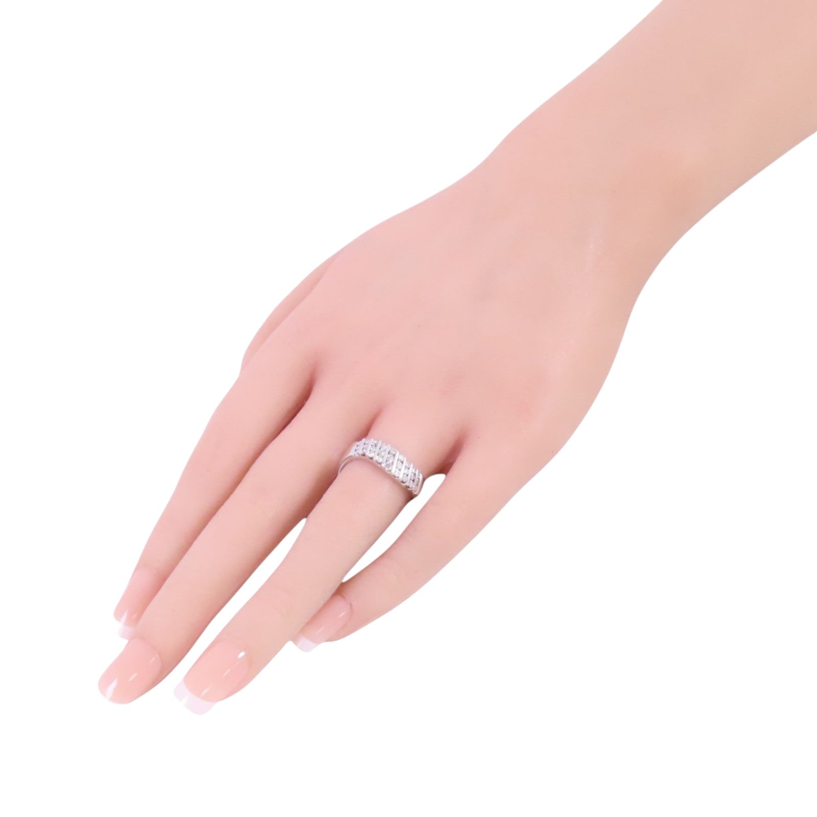 JEWELRY 18K白金/鑽石Diamond Ring戒指US#7.75