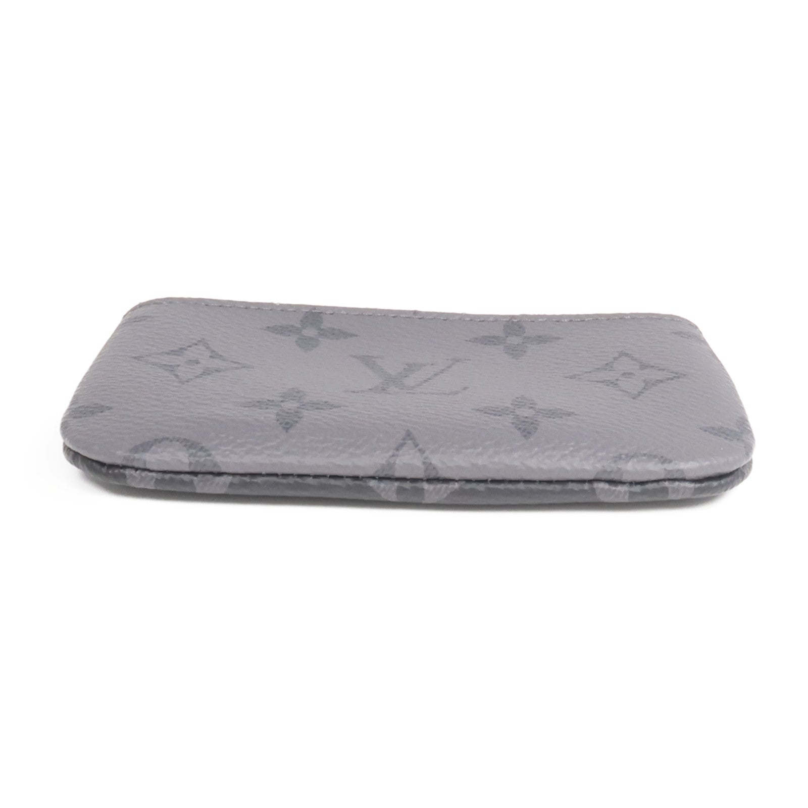 LOUIS VUITTON Monogram Eclipse Reverse Key Pouch銀扣零錢包