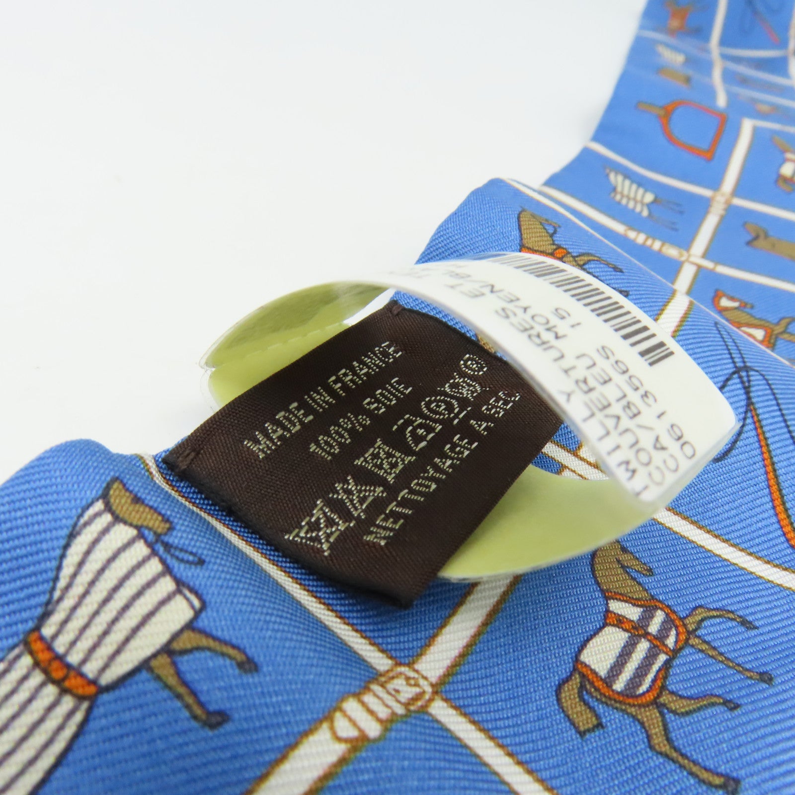 HERMES 【激減優惠】絲質Twilly Scarf絲巾藍色/啡色/彩色