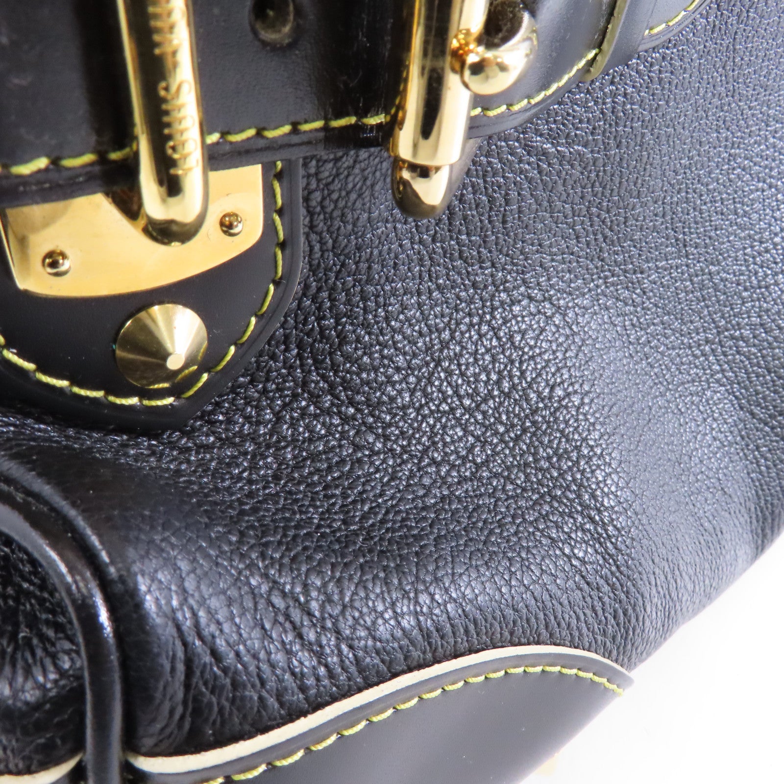LOUIS VUITTON Suhari皮革Le Radieux金扣手挽袋黑色