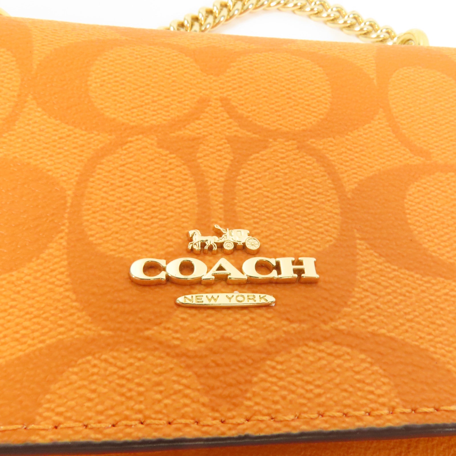 COACH 塗層帆布Mini Klare肩背袋