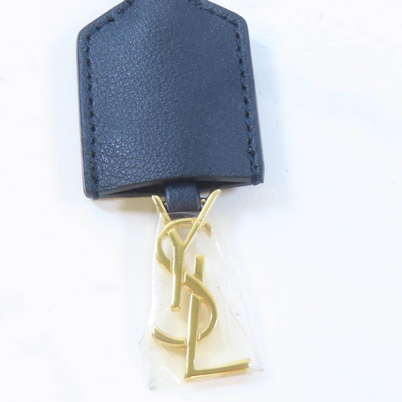 YVES SAINT LAURENT 牛皮皮革Tote Bag金扣肩背袋黑色