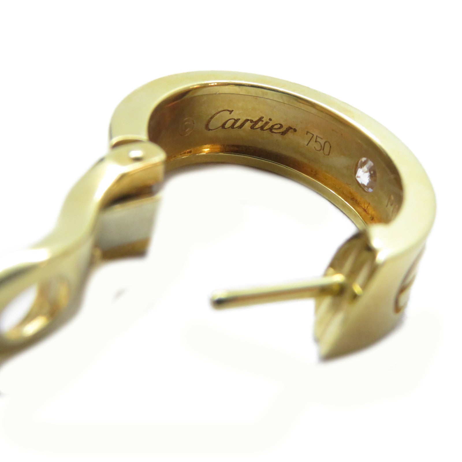 CARTIER 18K金Love Diamond Earrings鑽石耳環