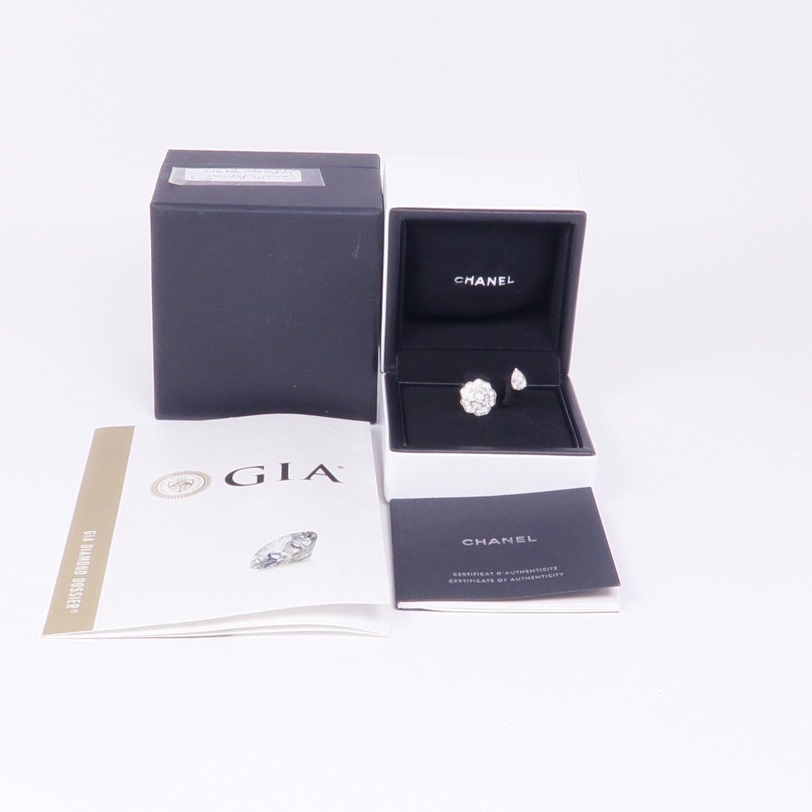 CHANEL 18K白金Cameila Precieux Ring鑽石戒指Chanel#52/US#6