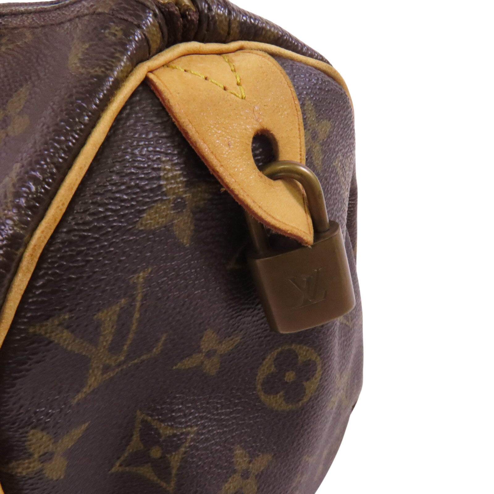 LOUIS VUITTON Monogram Speedy 25金扣手挽袋
