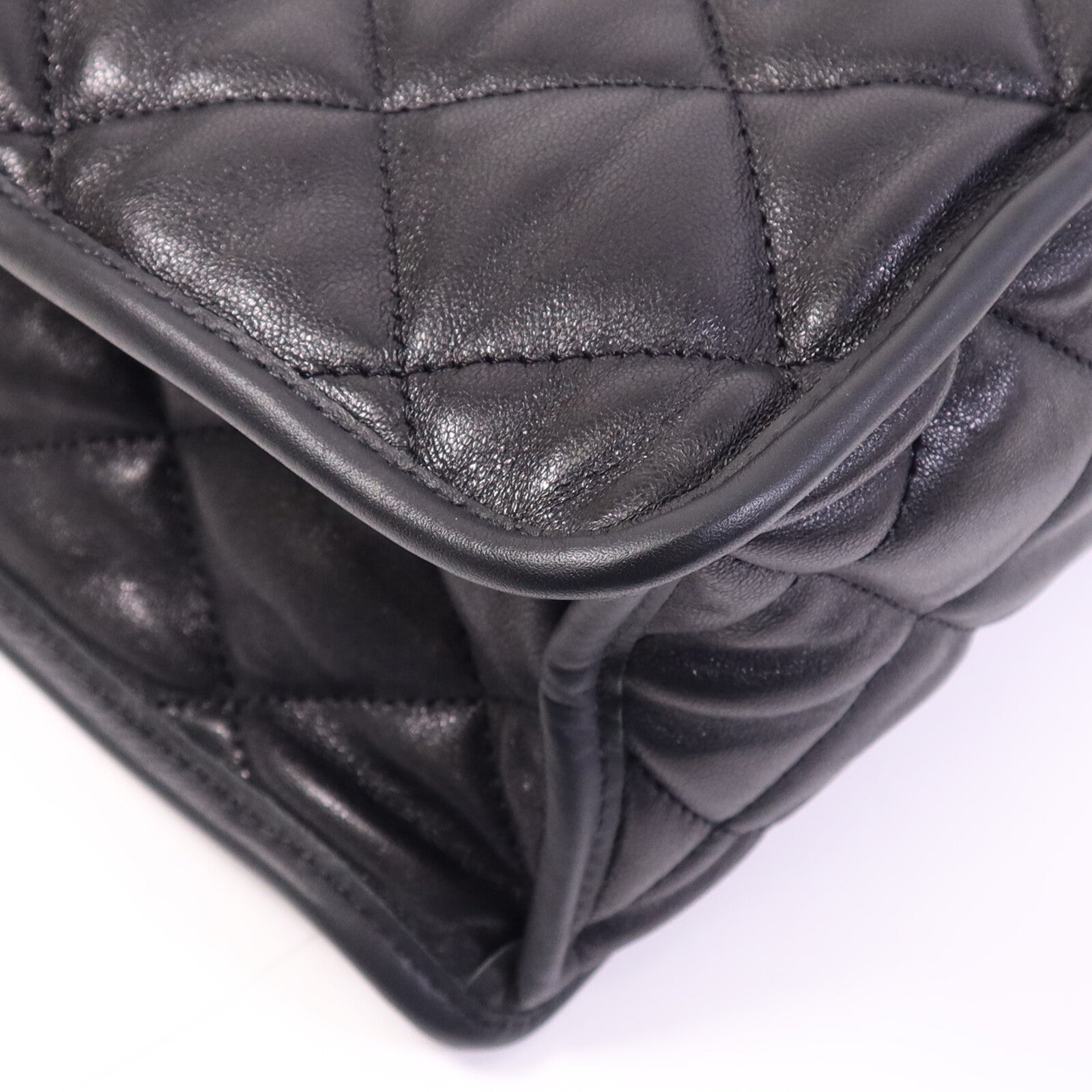 CHANEL 羊皮皮革Tote Bag金扣手挽袋