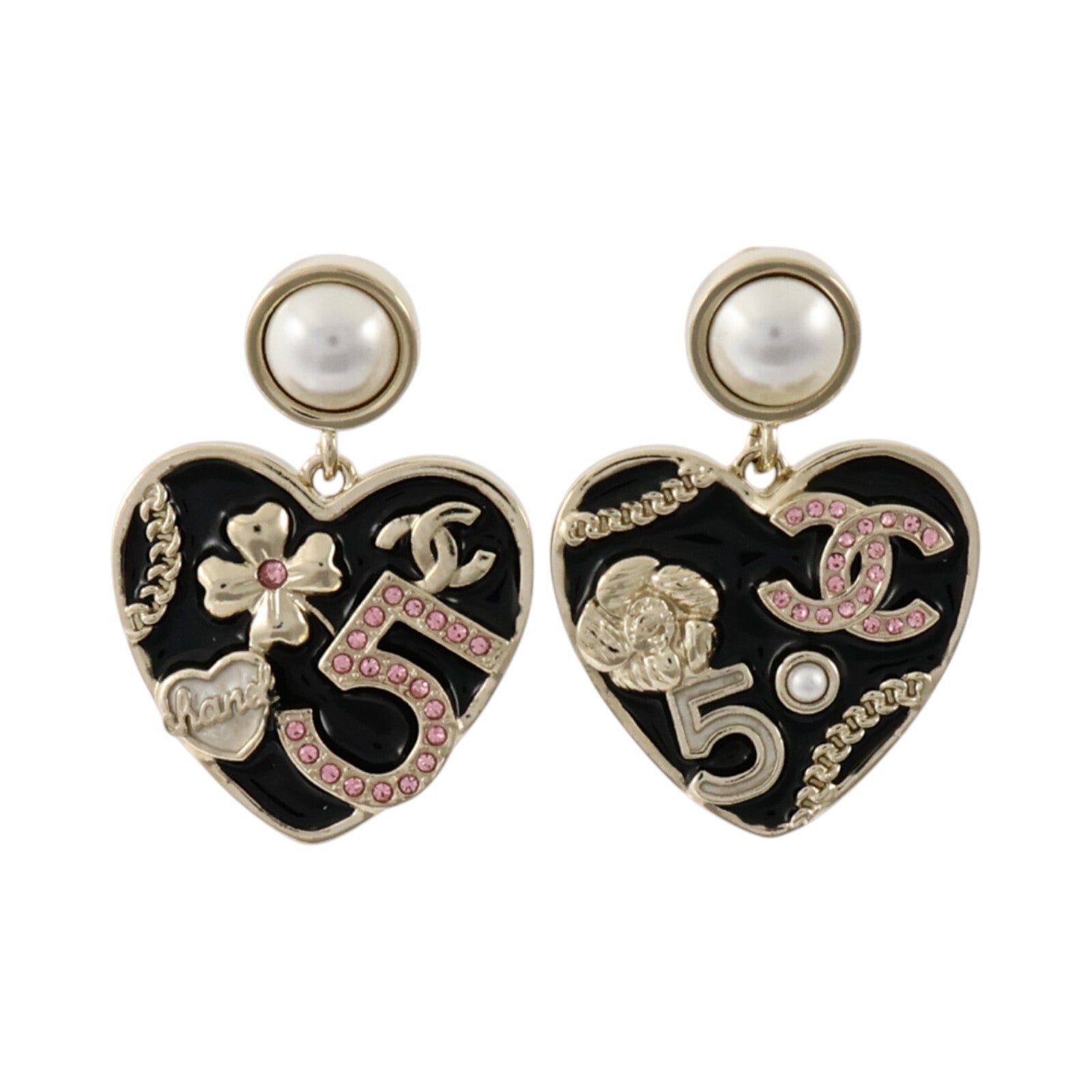 CHANEL 金屬/PVC/琺瑯Earrings耳環