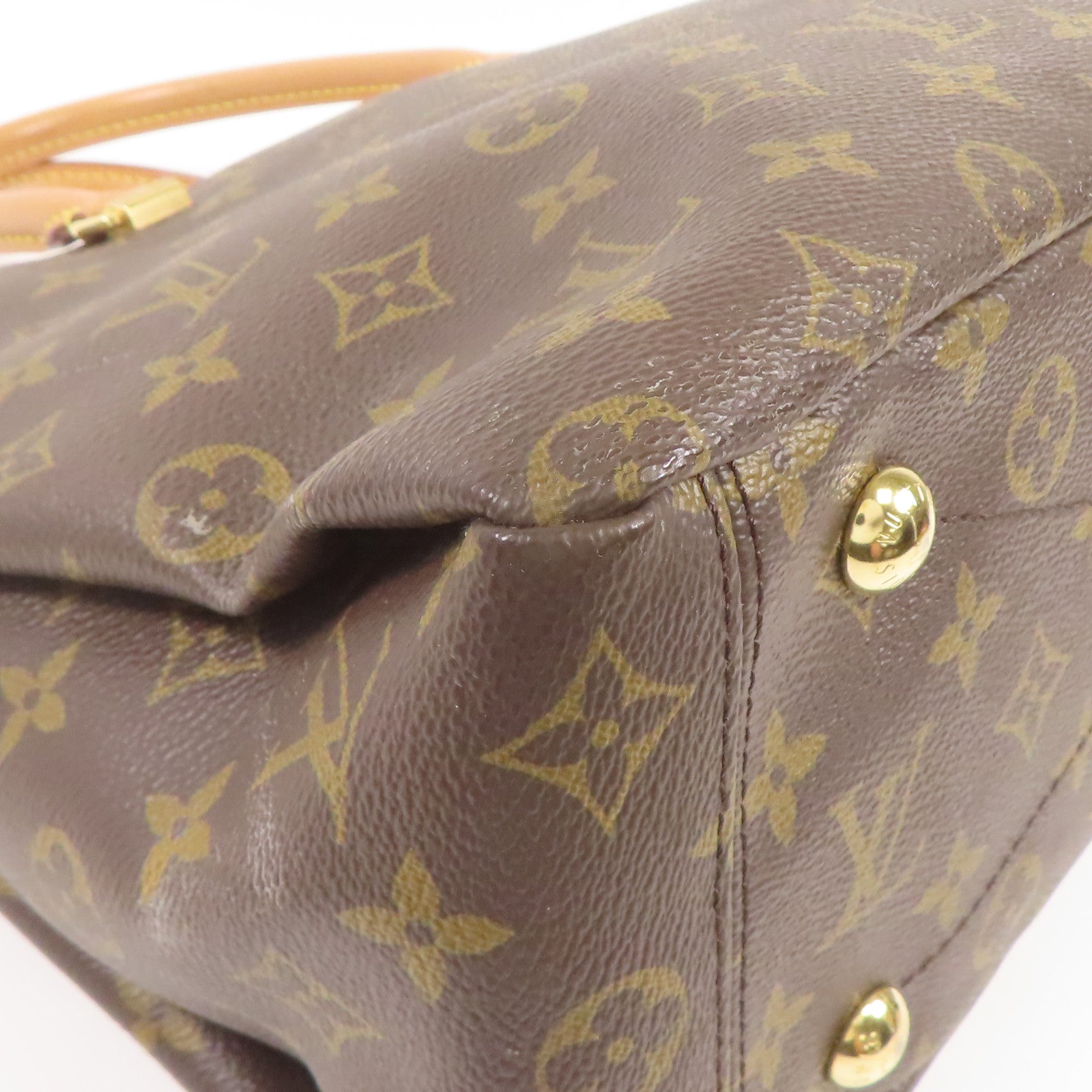 LOUIS VUITTON LV GHW Pallas MM 2way Shoulder Bag M43400 Monogram Brown/Pink