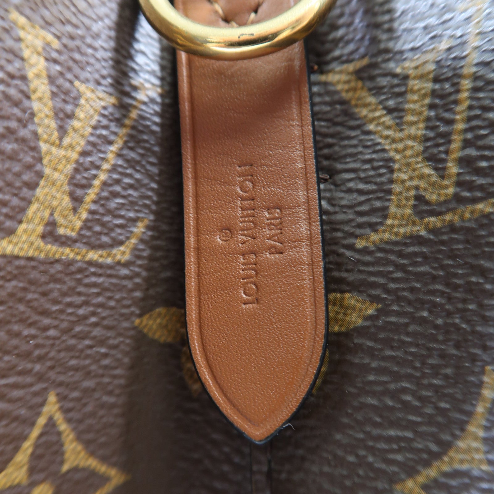 LOUIS VUITTON Monogram NeoNoe MM金扣肩背袋棕色