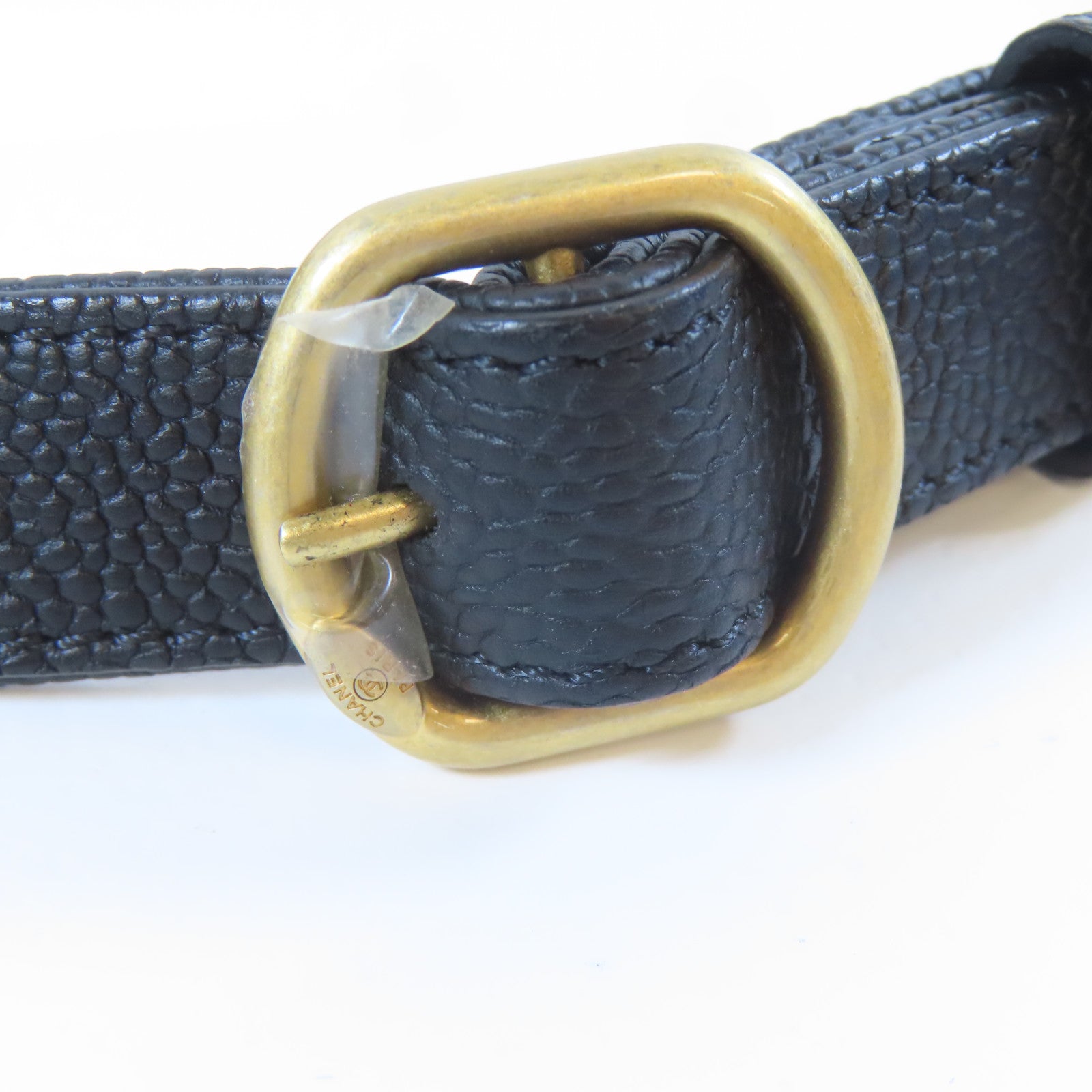 CHANEL 菱格Caviar皮革Waist Bag金扣腰包黑色