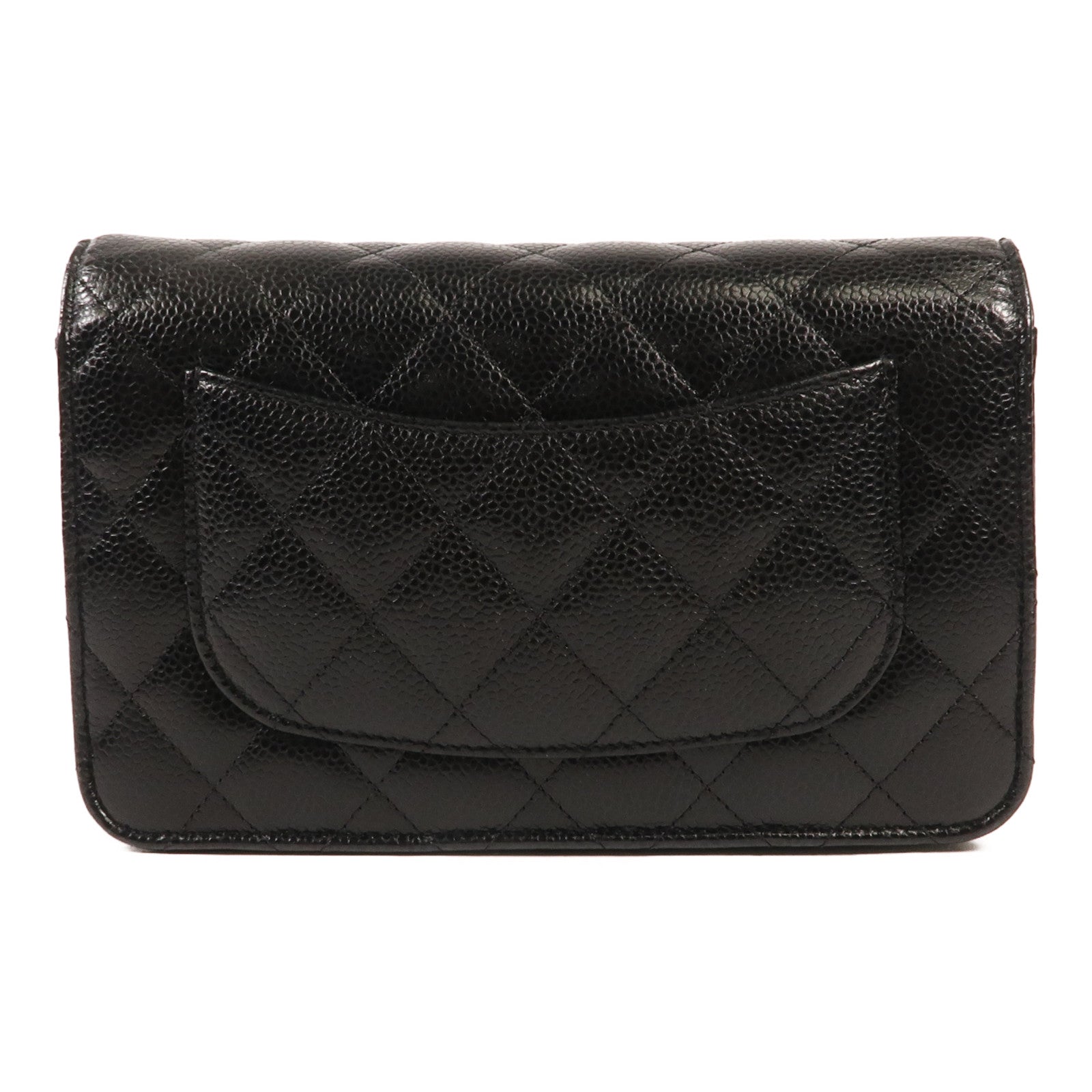 CHANEL 牛皮皮革WOC Wallet On Chain金扣鏈帶肩背袋