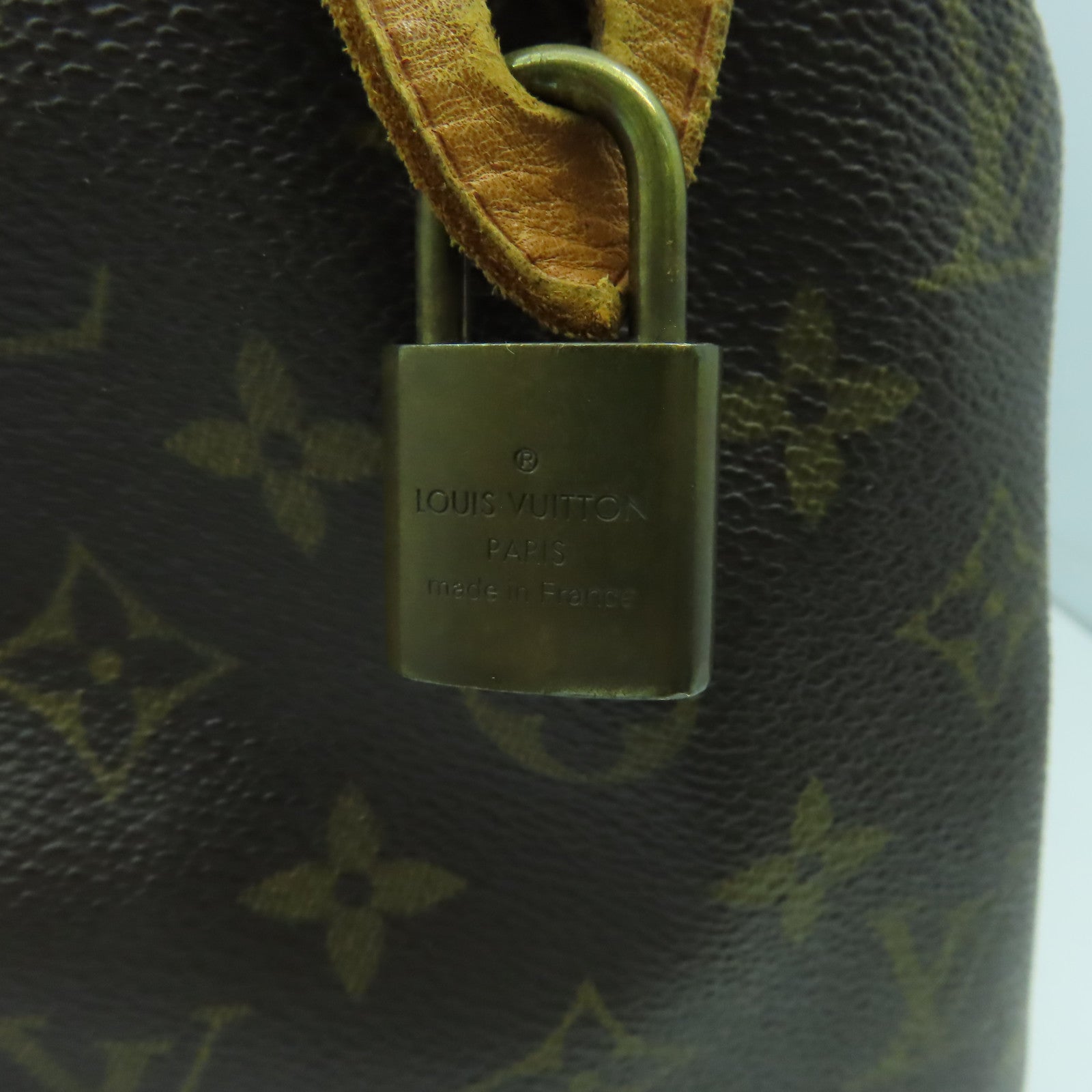 LOUIS VUITTON 【激減優惠】Monogram Speedy 30金扣手挽袋啡色