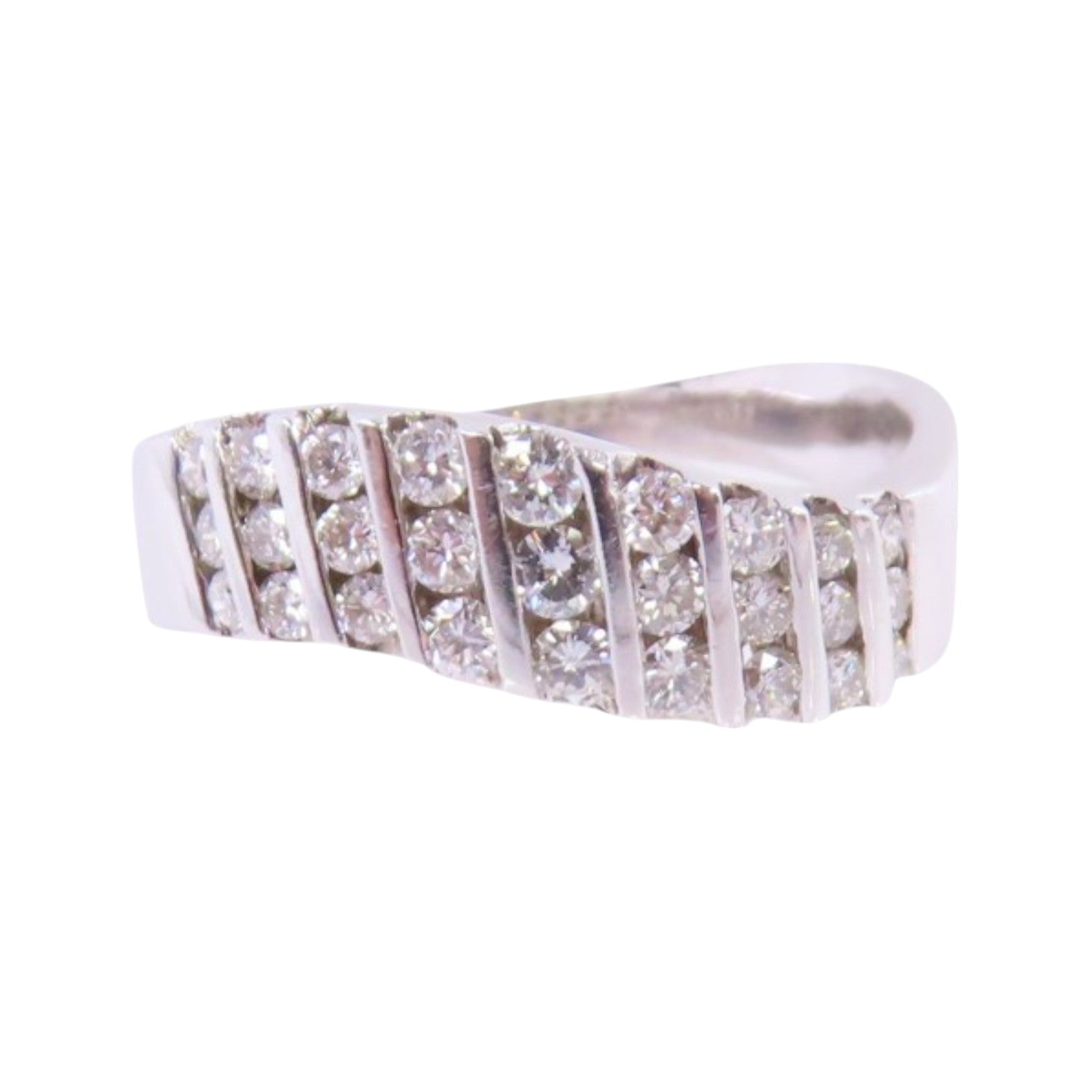 JEWELRY 18K白金/鑽石Diamond Ring戒指US#7.75