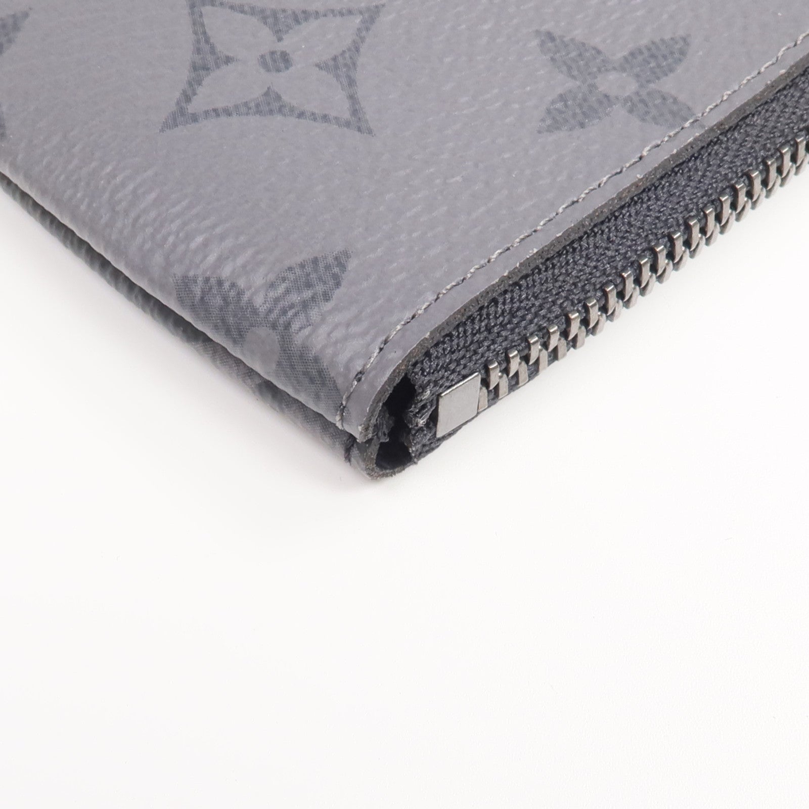 LOUIS VUITTON Monogram Eclipse Reverse Key Pouch銀扣零錢包