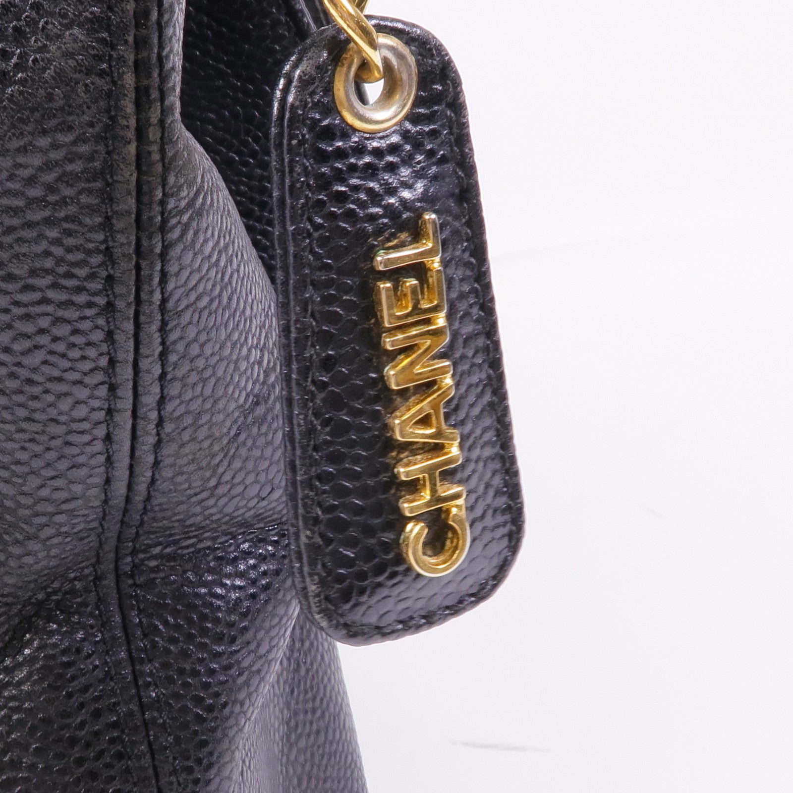 CHANEL 牛皮皮革Shoulder Tote金扣肩背袋/手挽袋