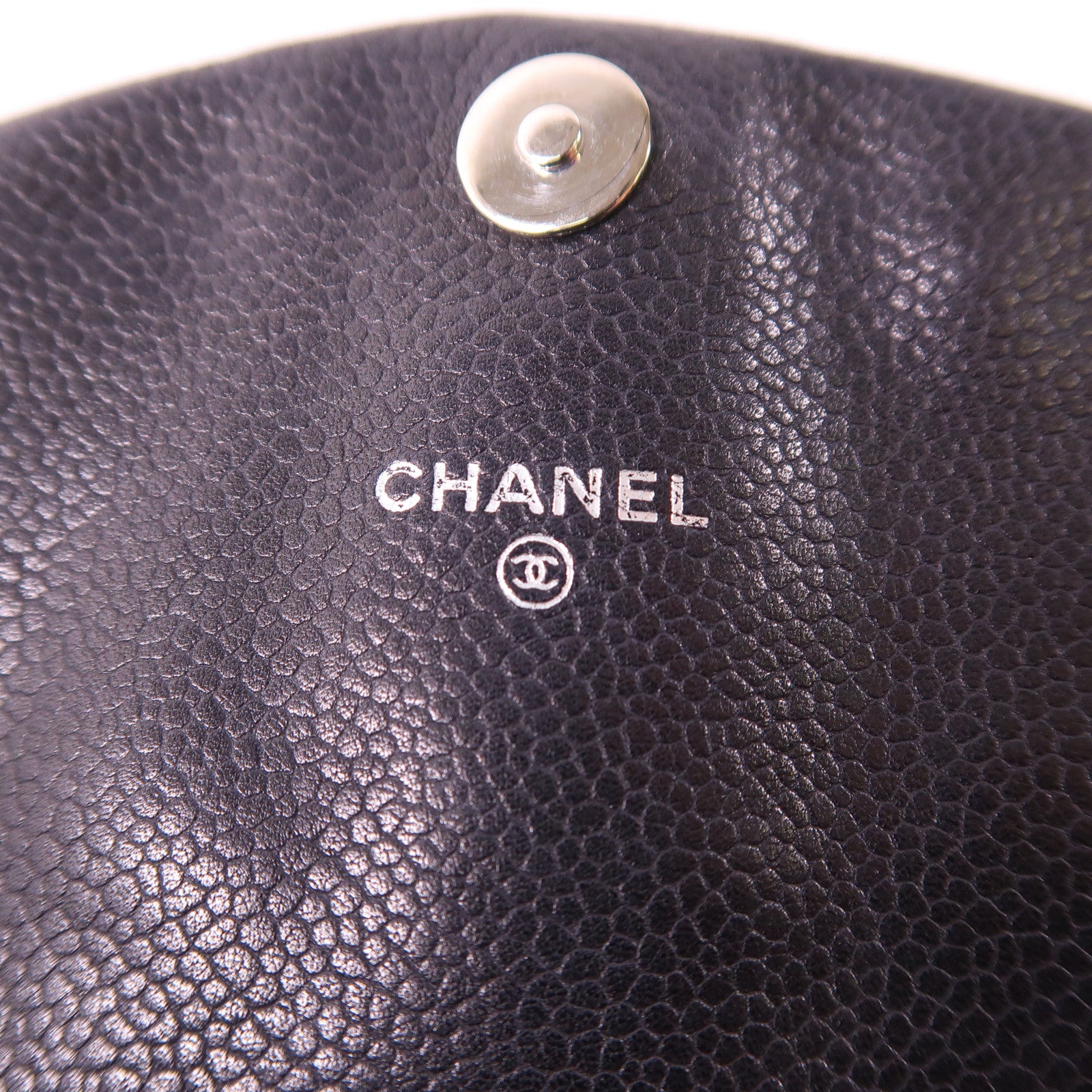 CHANEL 牛皮皮革Shoulder Bag銀扣鏈帶肩背袋