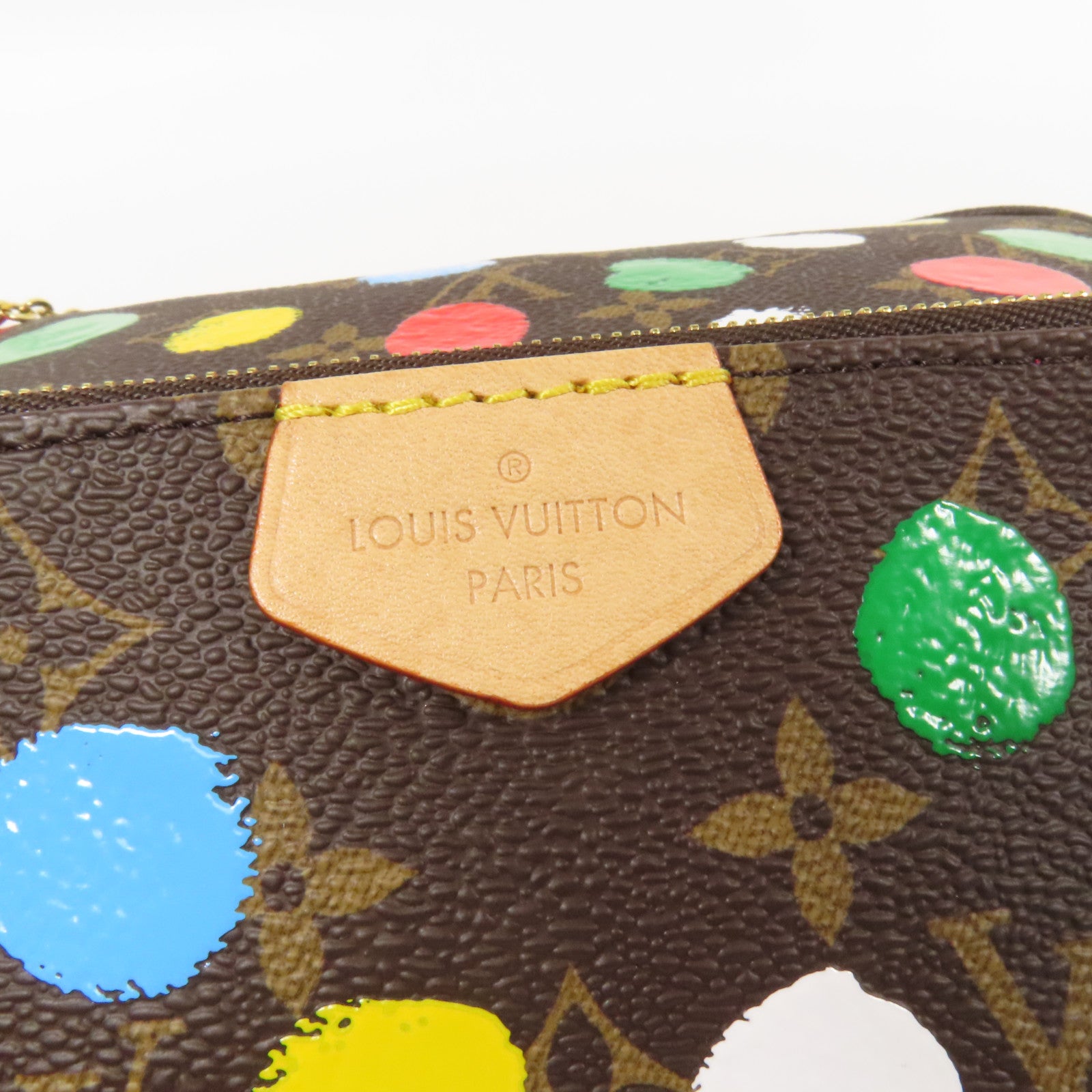 LOUIS VUITTON Monogram LV X YK Pochette金扣手挽肩背兩用袋