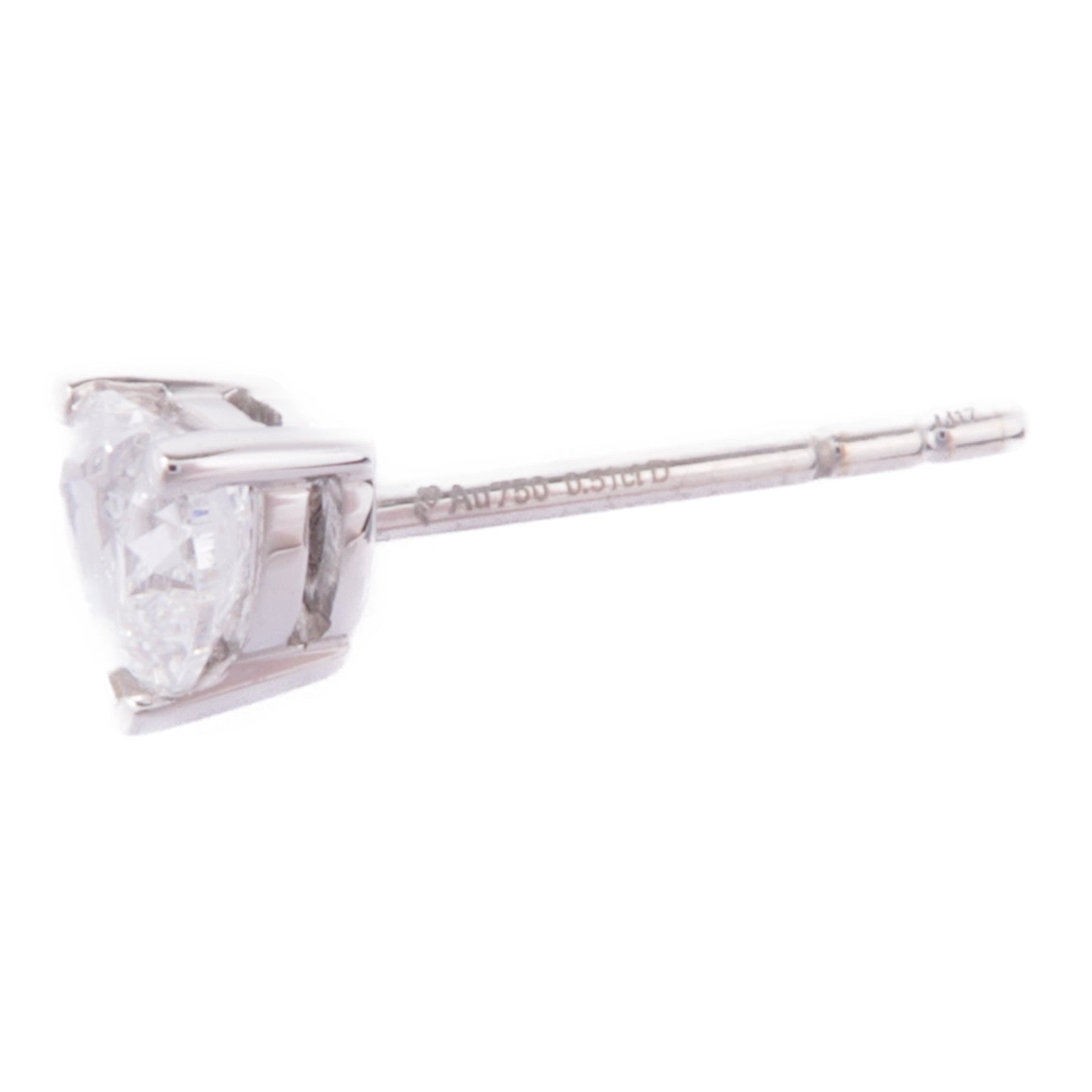 JEWELRY 18K白金Single Diamond Earring鑽石耳環