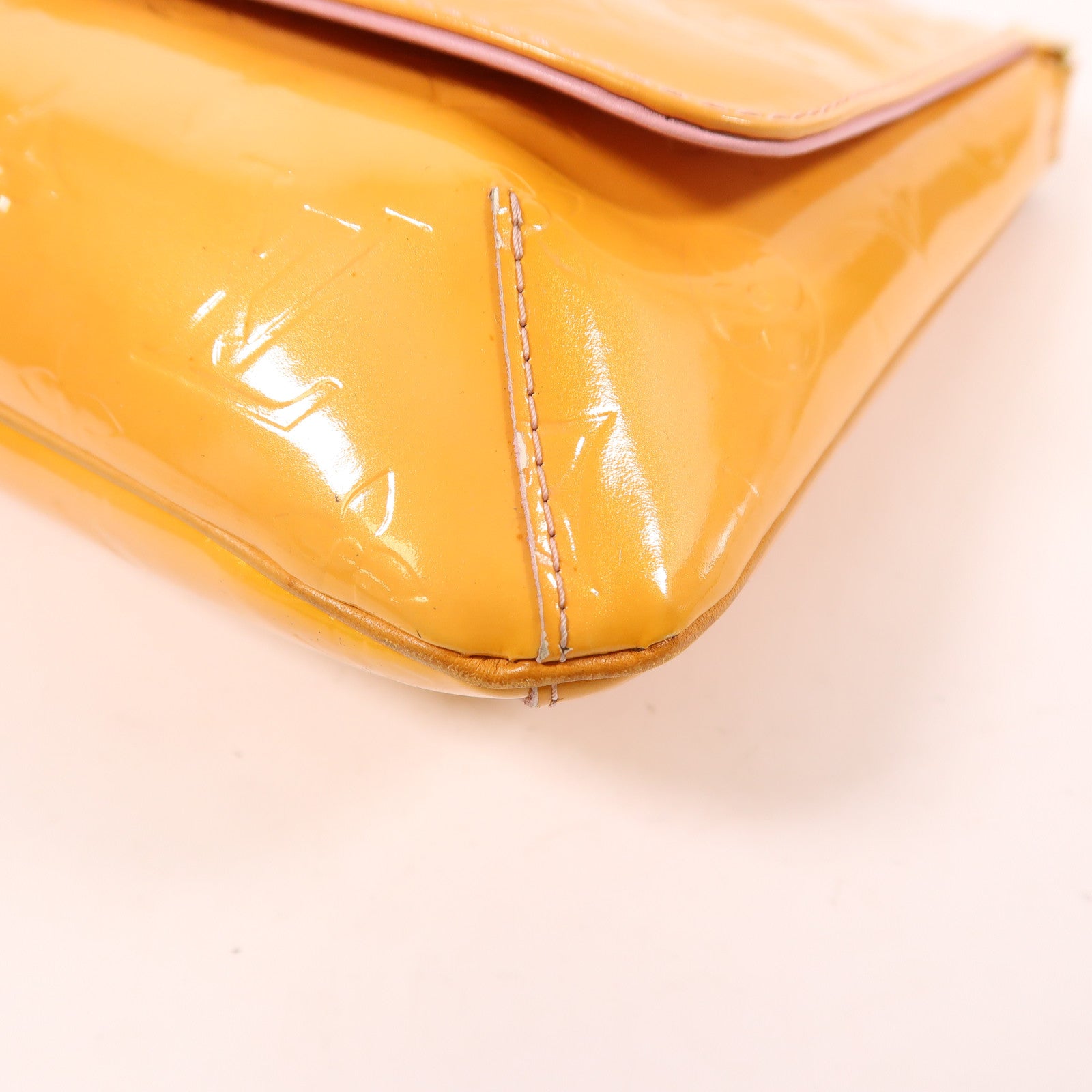 LOUIS VUITTON LV GHW Thompson Street Shoulder Bag M91124 Monogram Vernis Yellow