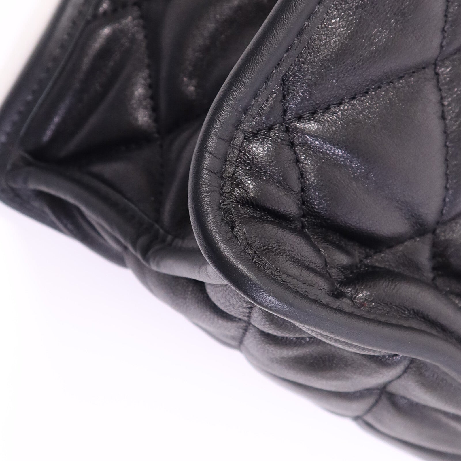 CHANEL 羊皮皮革Tote Bag金扣手挽袋