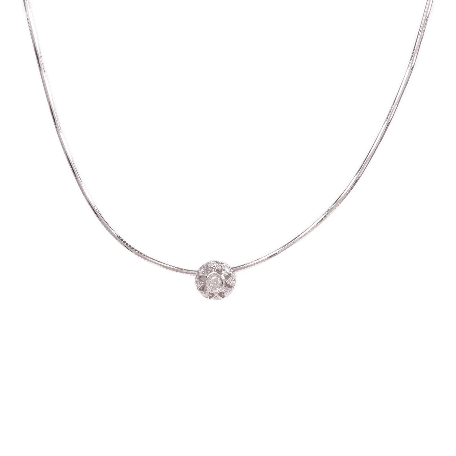 JEWELRY 【激減優惠】18K白金Diamond Necklace鑽石項鍊
