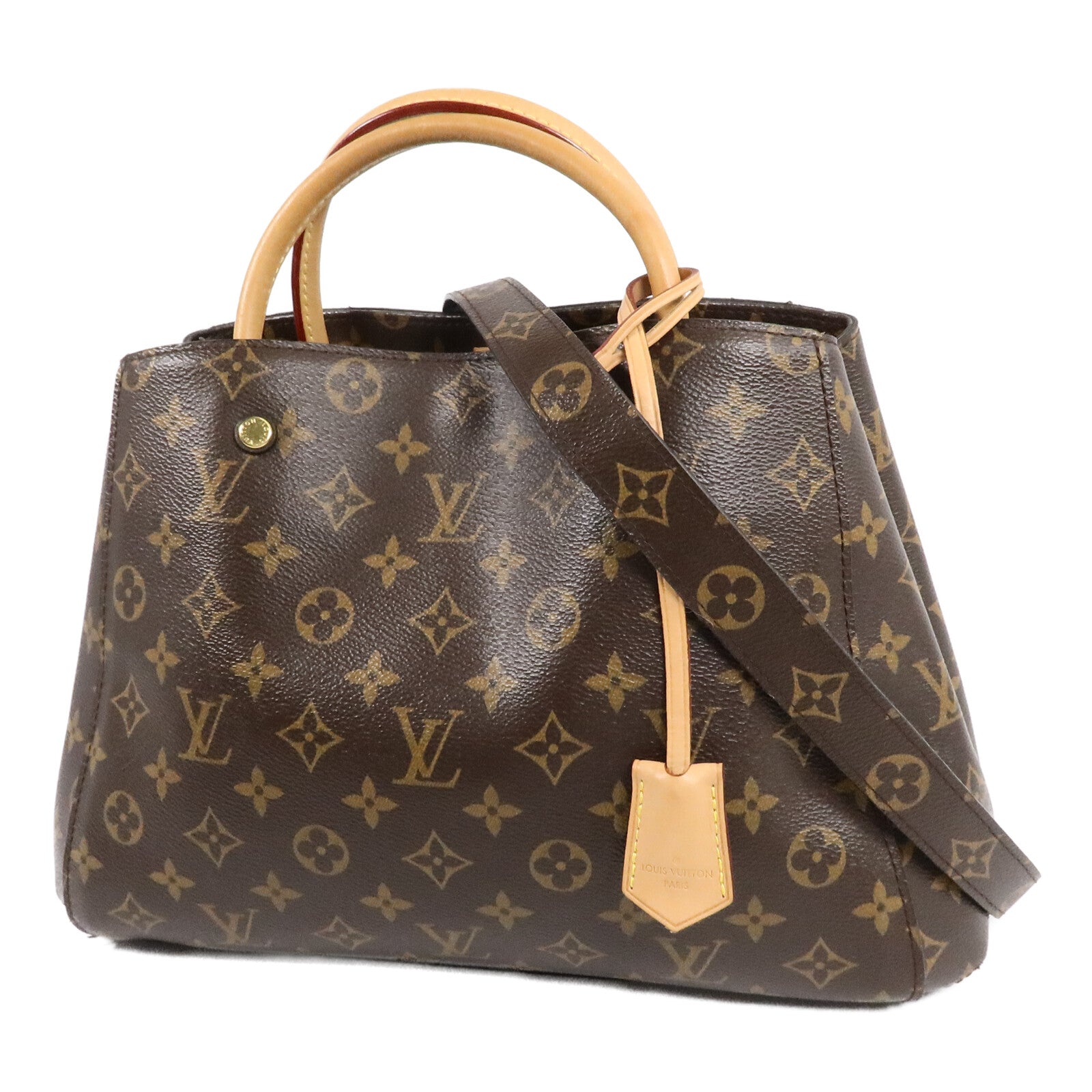 LOUIS VUITTON Monogram Montaigne MM手挽肩背兩用袋
