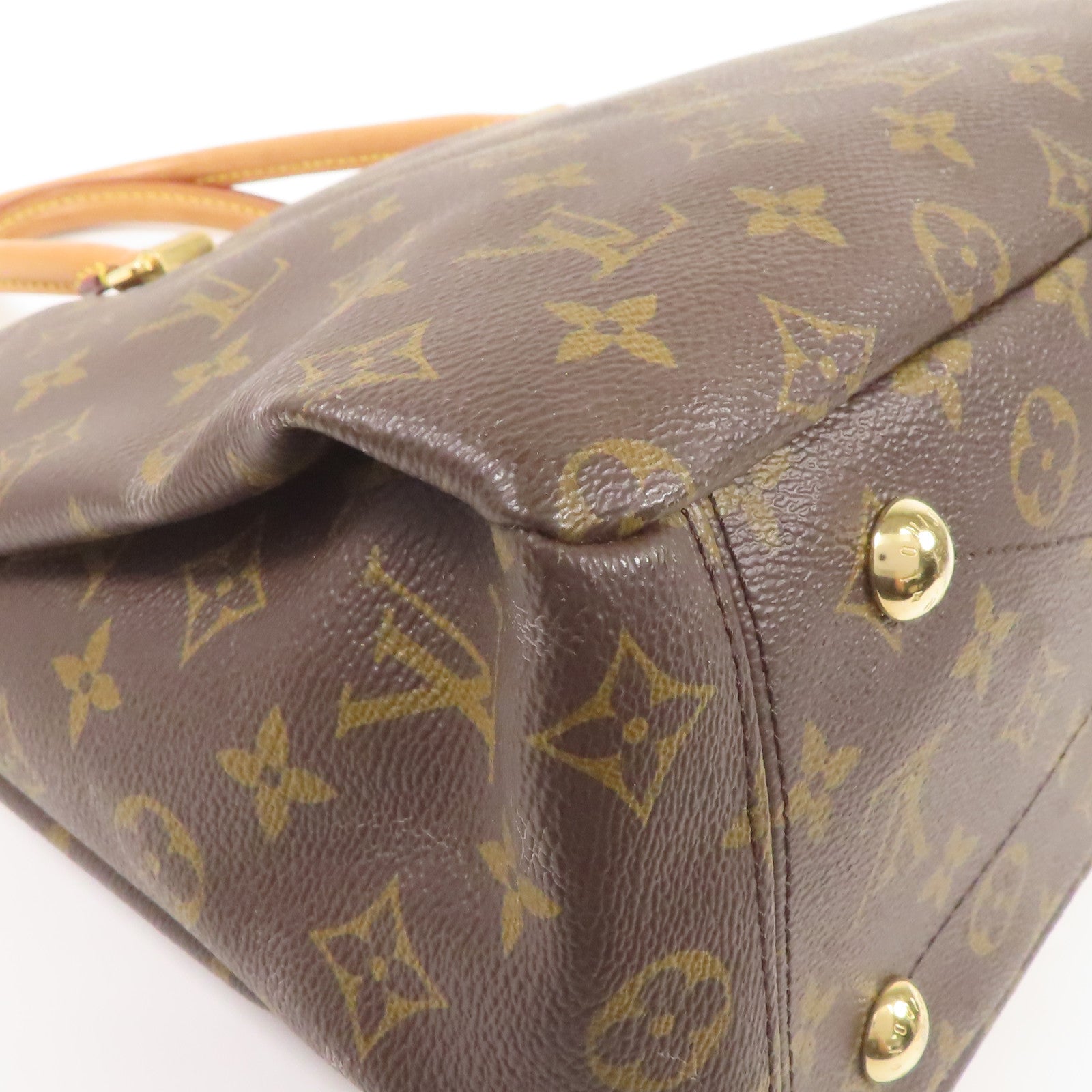 LOUIS VUITTON LV GHW Pallas MM 2way Shoulder Bag M43400 Monogram Brown/Pink