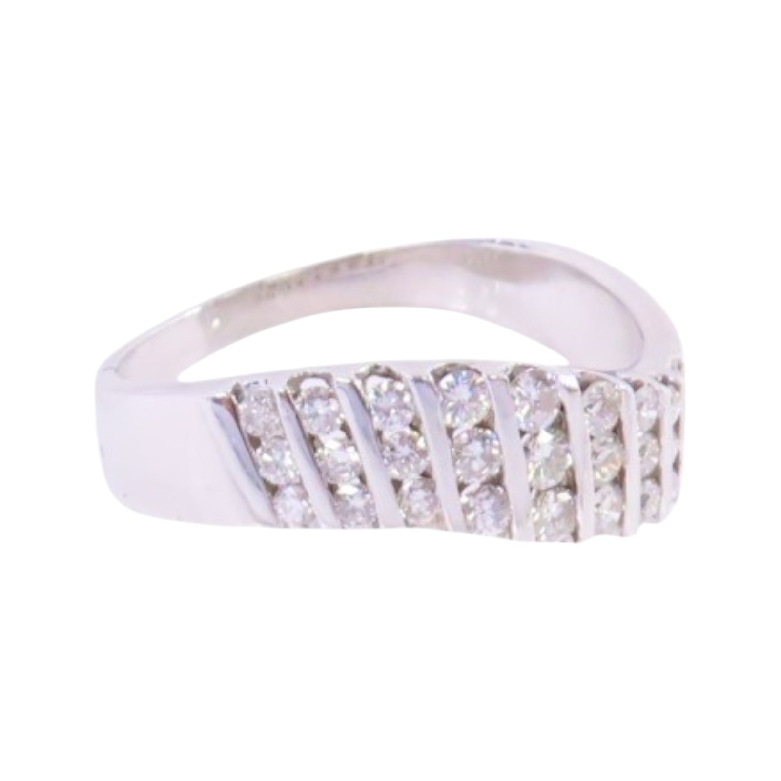 JEWELRY 18K白金/鑽石Diamond Ring戒指US#7.75