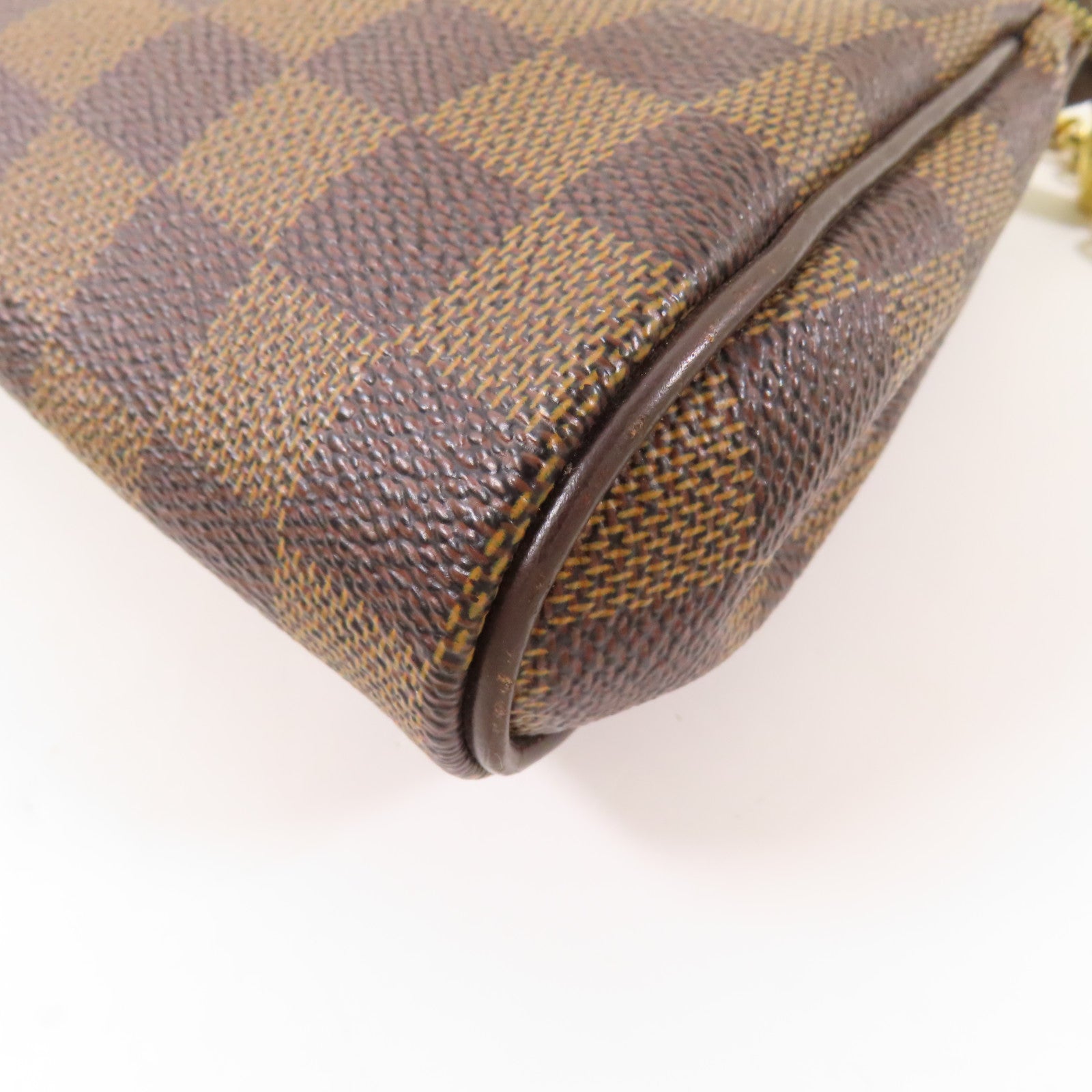 LOUIS VUITTON Damier Eva金扣手挽肩背兩用袋棕色