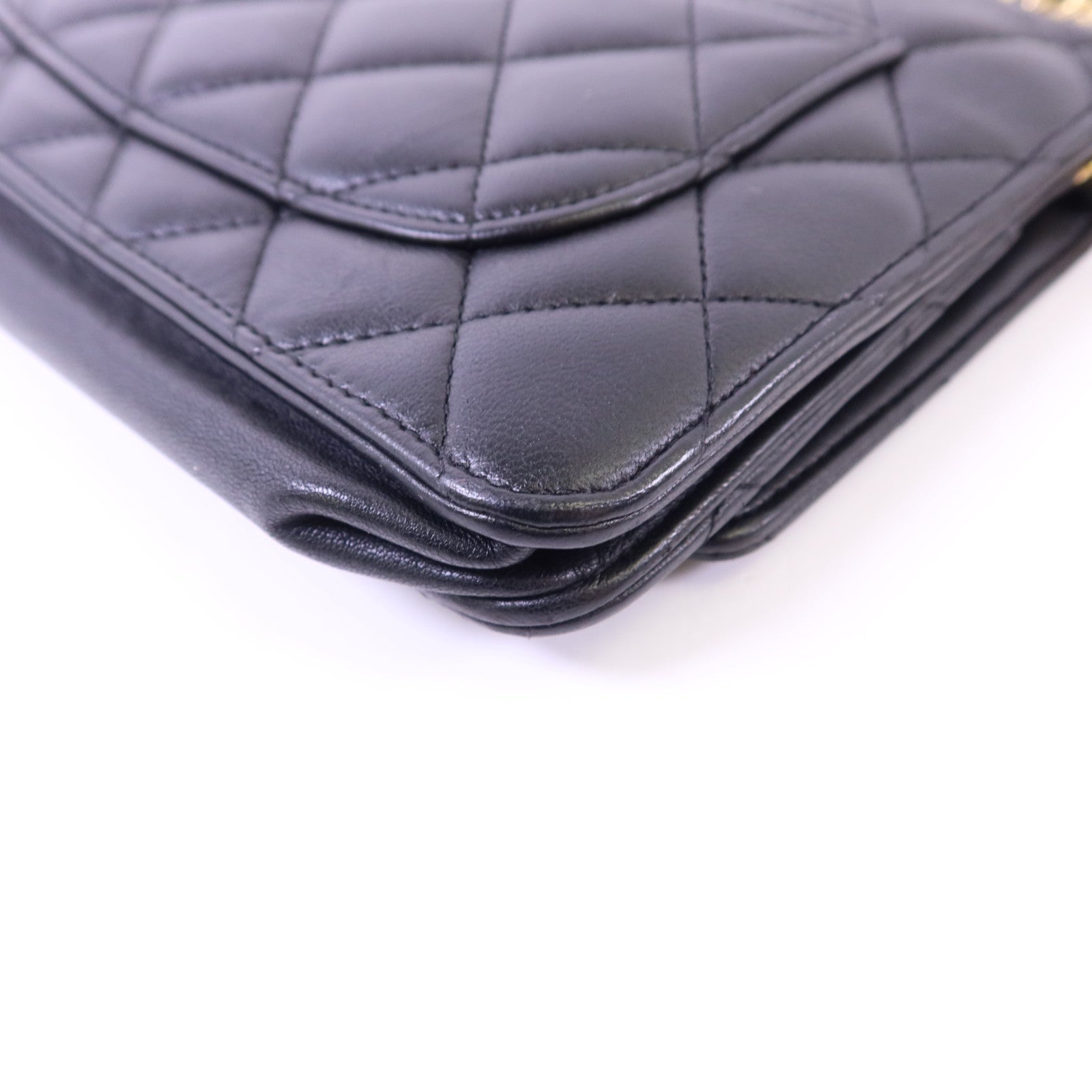 CHANEL 羊皮皮革WOC Wallet On Chain金扣鏈帶肩背袋