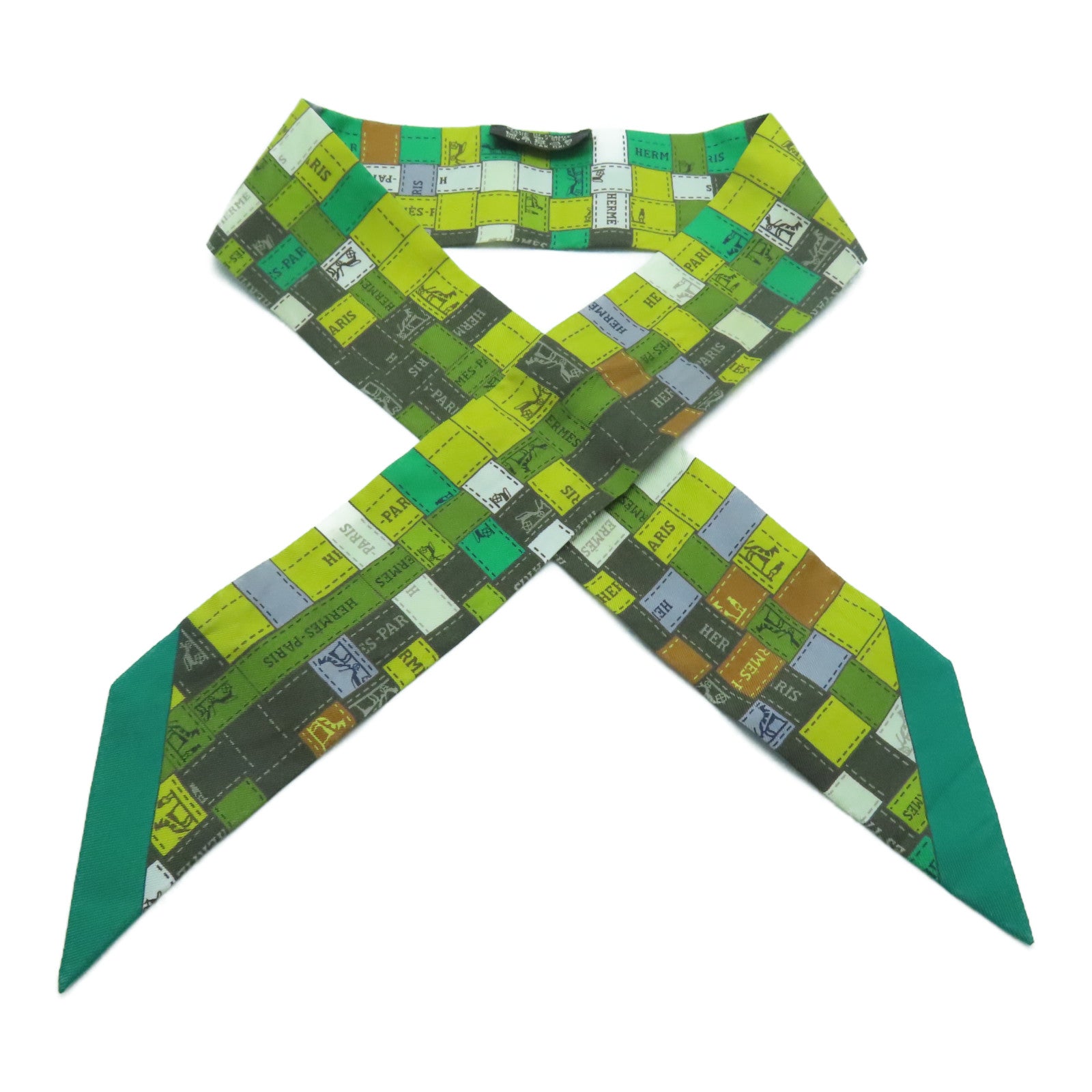 HERMES 絲質Twilly絲巾